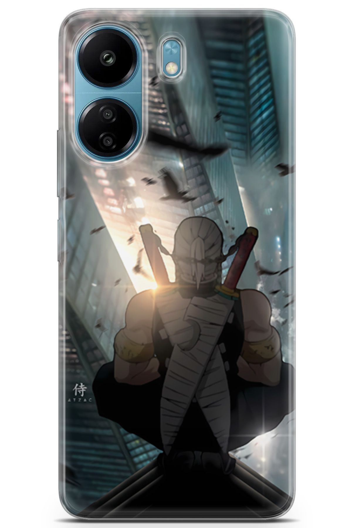 Uvilda Xiaomi Poco C65 uyumlu Anime 16 HD Premium Demon Slayer Tengen