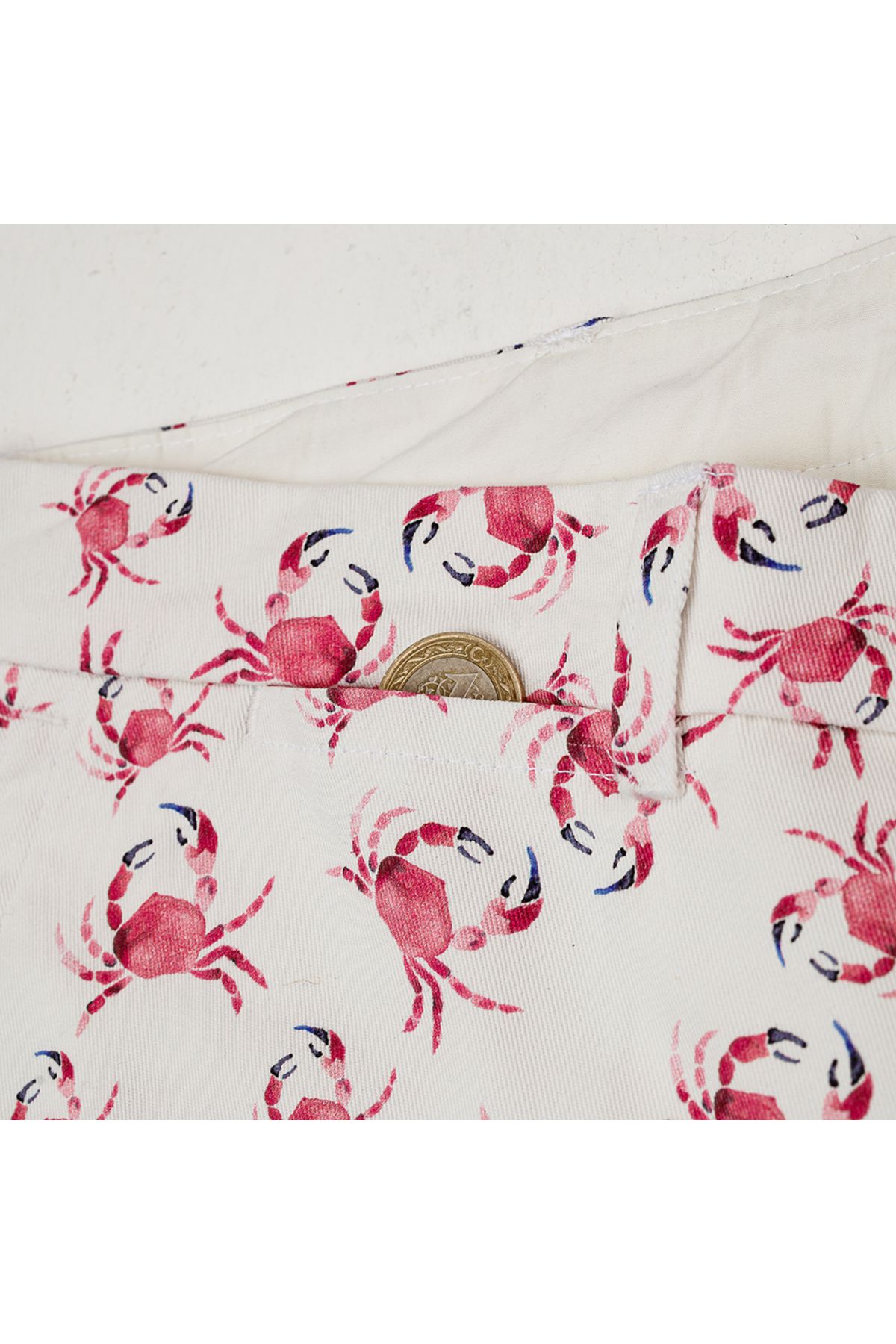 ANEMOSS-Crab Patterned Men's Shorts S 4