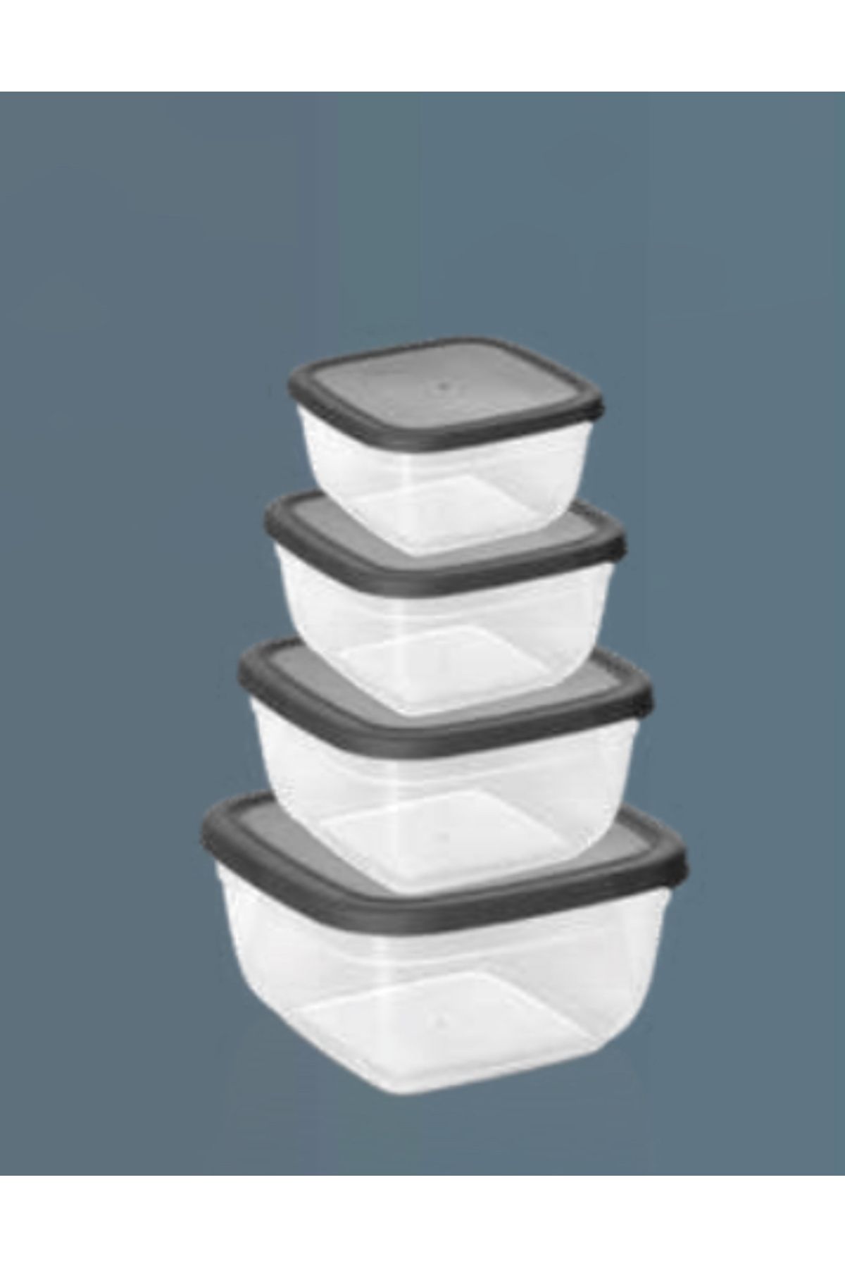 Bulutlife 4 lü Kare Saklama Kabı ( 500ml- 900ml- 1500ml- 2400ml)