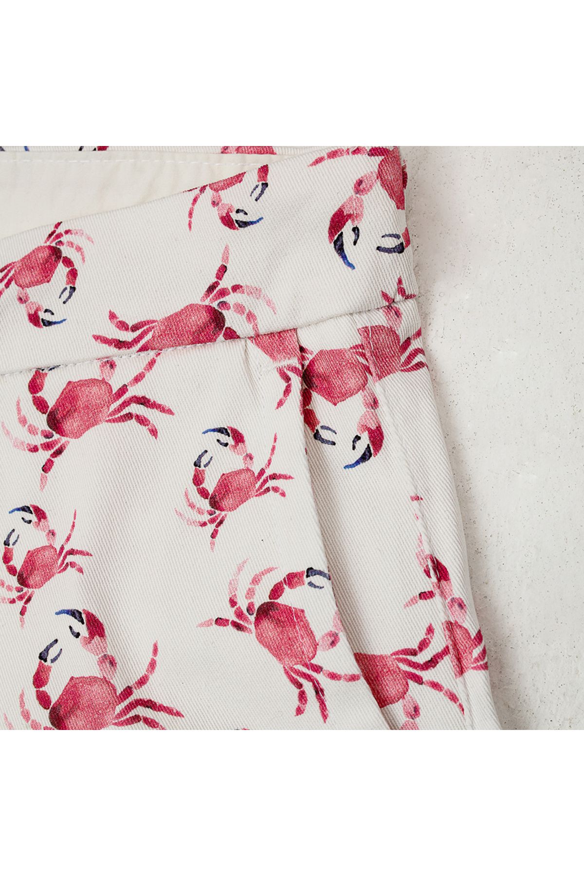 ANEMOSS-Crab Patterned Men's Shorts S 3