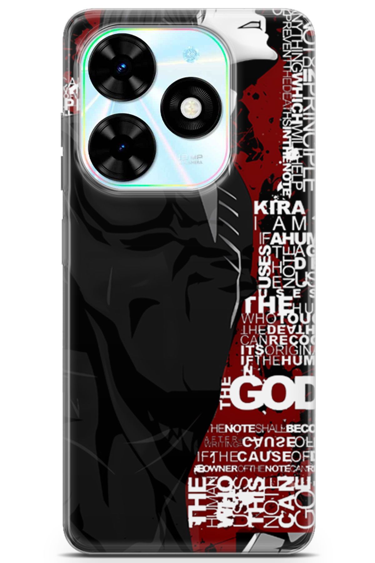 Kordilya Tecno Spark GO 2024 uyumlu Manga 10 HD Tasarım Black Death Note