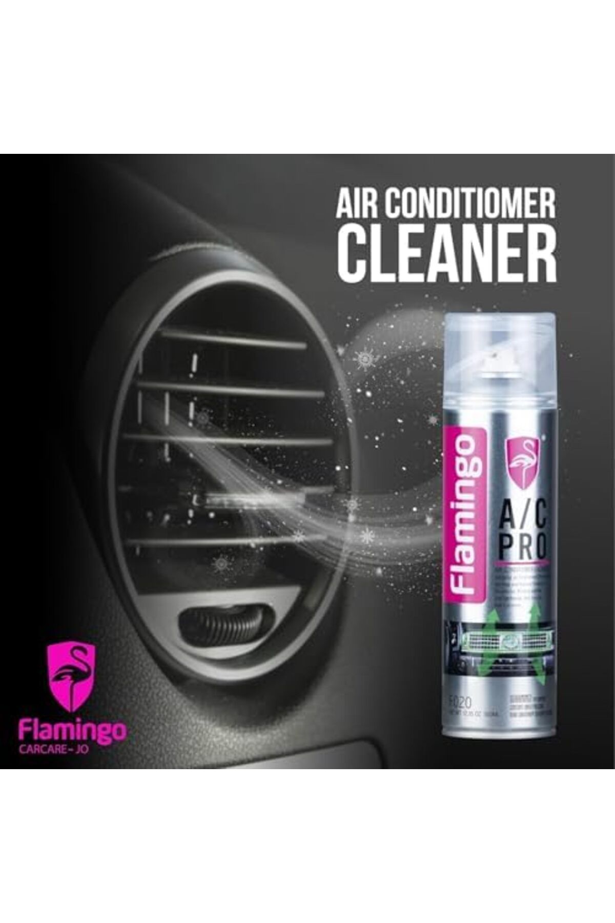 Flamingo-Car Air Conditioner Cleaner, 500ml 5