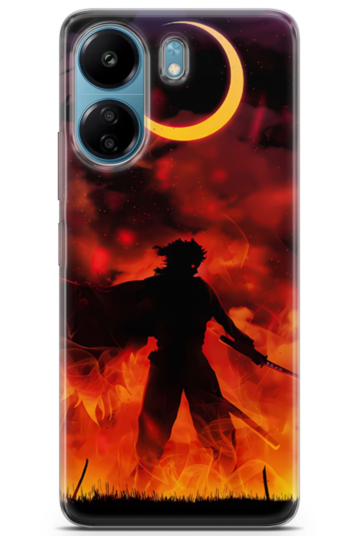 Kordilya Xiaomi Poco C65 uyumlu Manga 8 Koruma Rengoku Demon Slayer