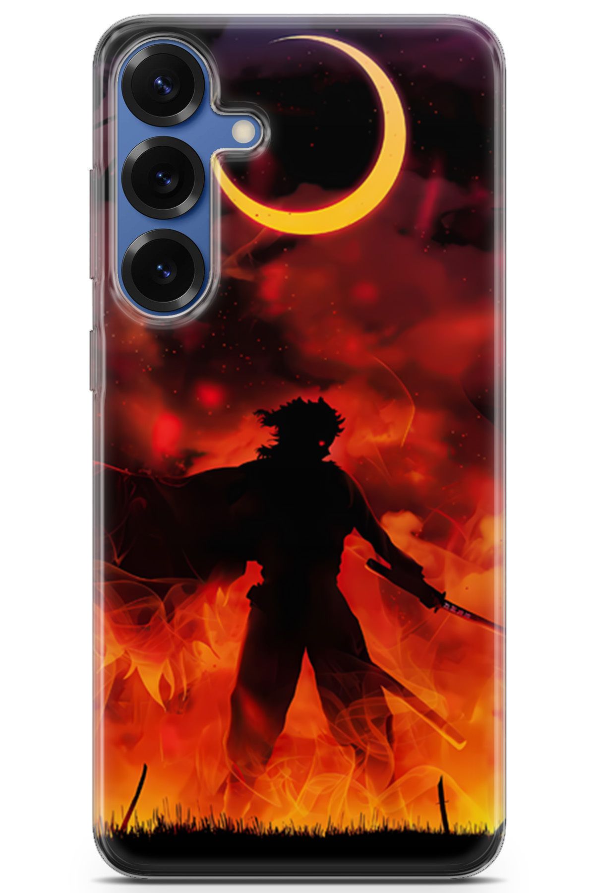 Kordilya Samsung Galaxy S25 Plus uyumlu Manga 8 Telefon Kılıfı Rengoku Demon Slayer