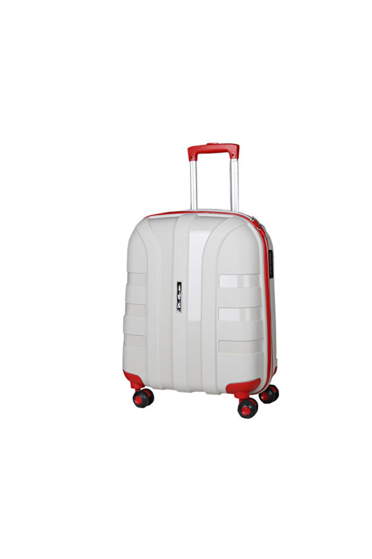 IVS Bej Kırmızı Valiz Buyuk Boy Büyük Boy Seyahat Çantası PP1010-160-L Renkli