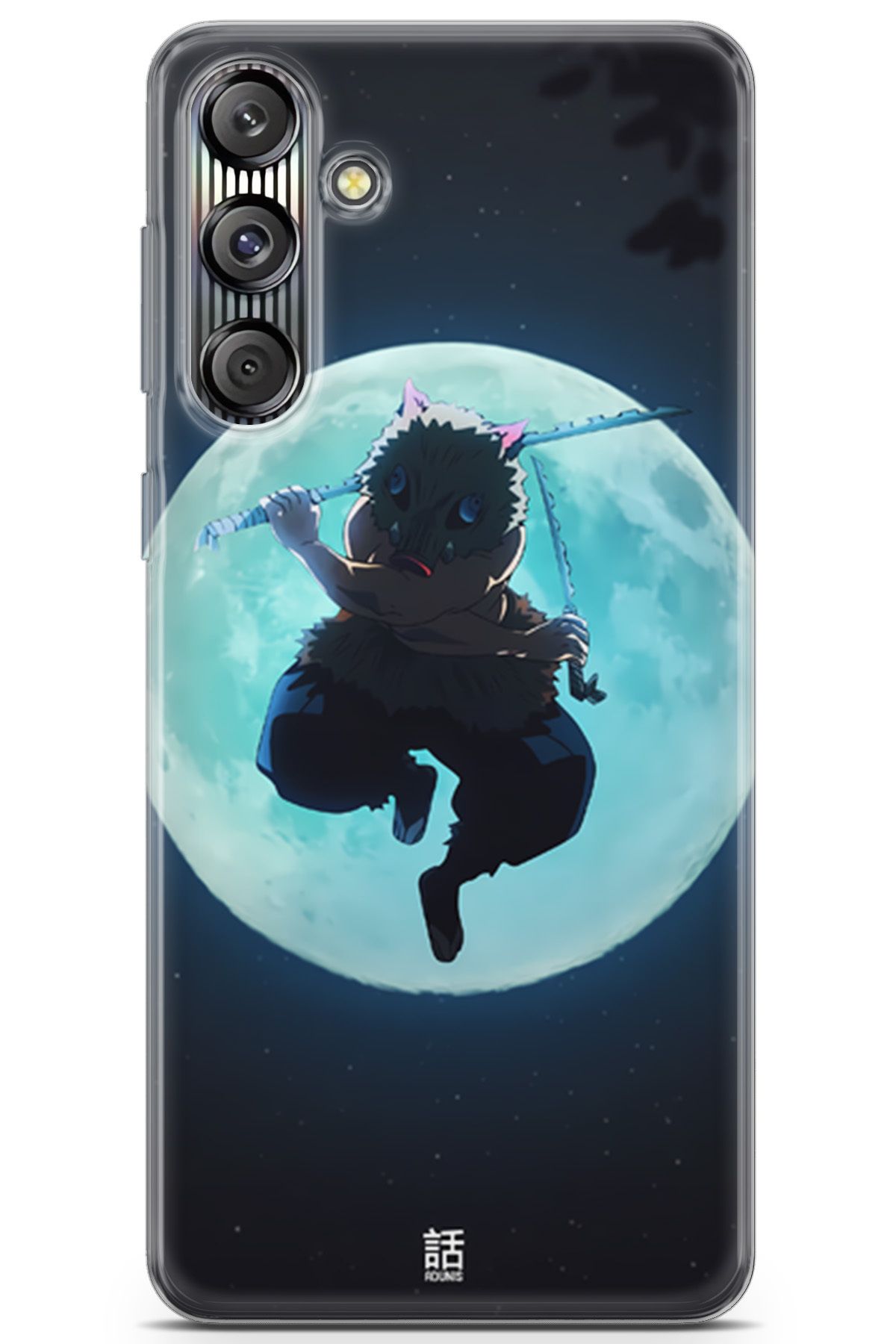 Uvilda Samsung Galaxy M55s uyumlu Anime 28 HD Koruma Demon Slayer inosuke Hashibira