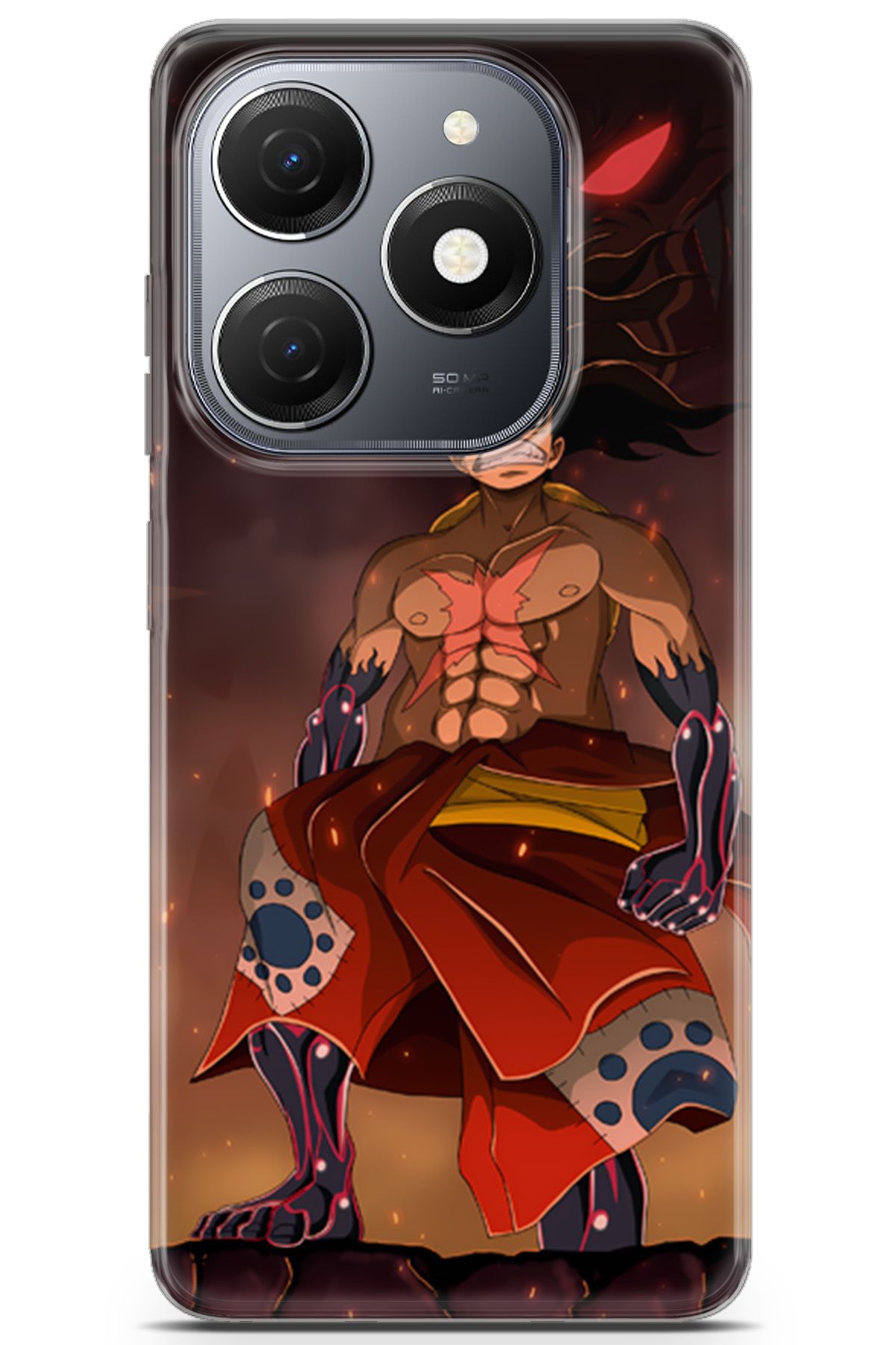 Uvilda Tecno Spark 20 uyumlu Anime 21 UV Tasarım One Piece Luffy I