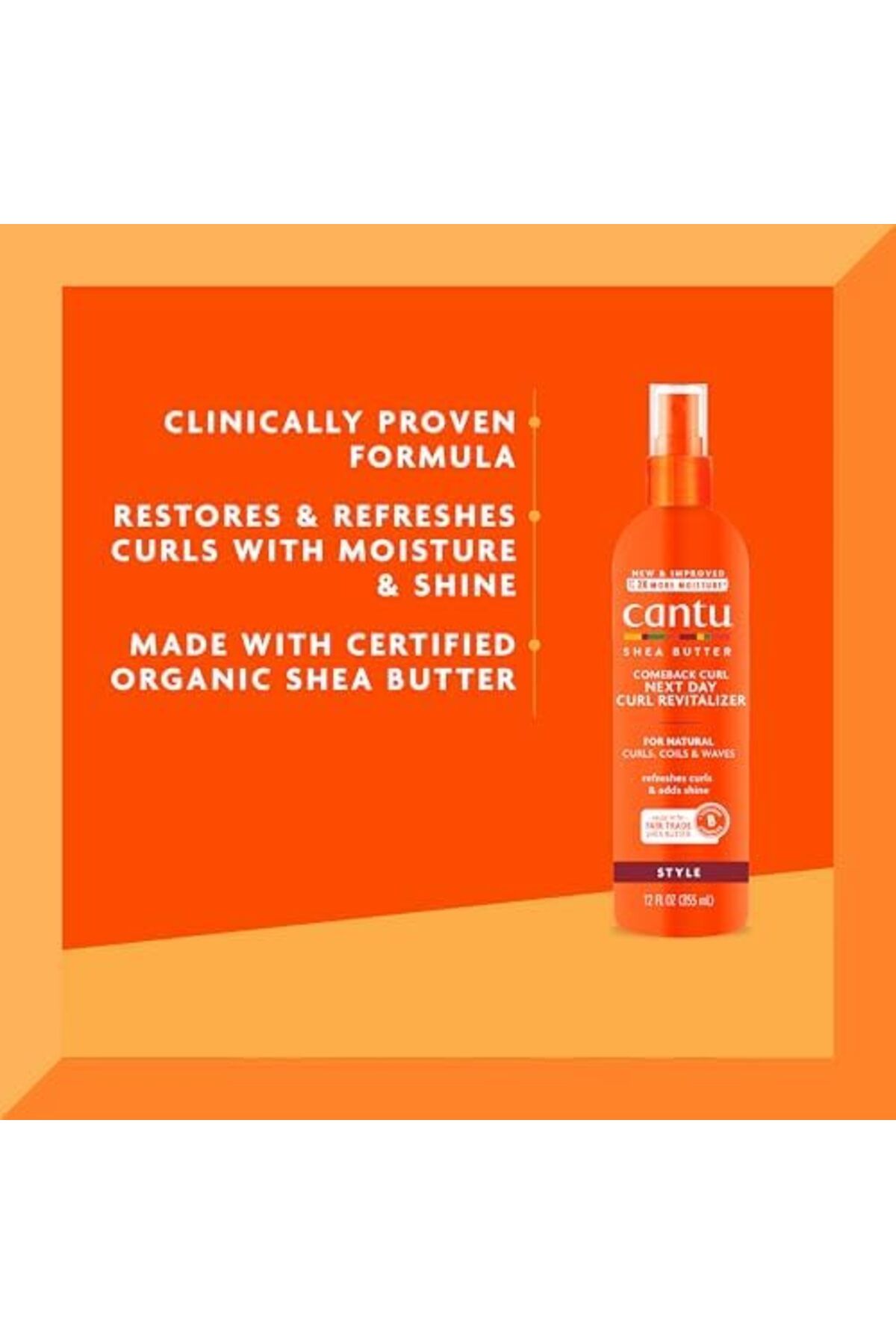 Cantu-Comeback Curl Next Day Curl Revitalizer, 12 Fluid Ounce 6