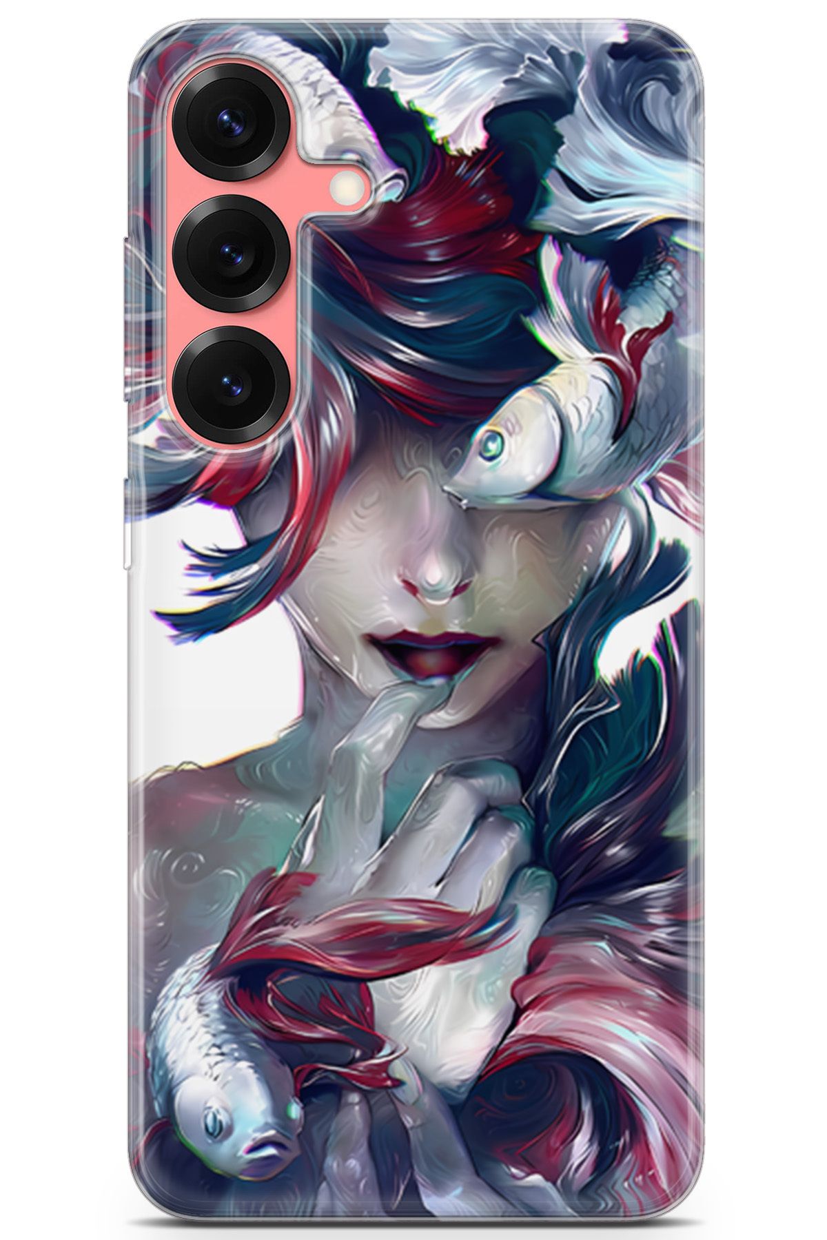 Uvilda Samsung Galaxy S25 uyumlu Girls 5 HD Ultra Balık Kadın