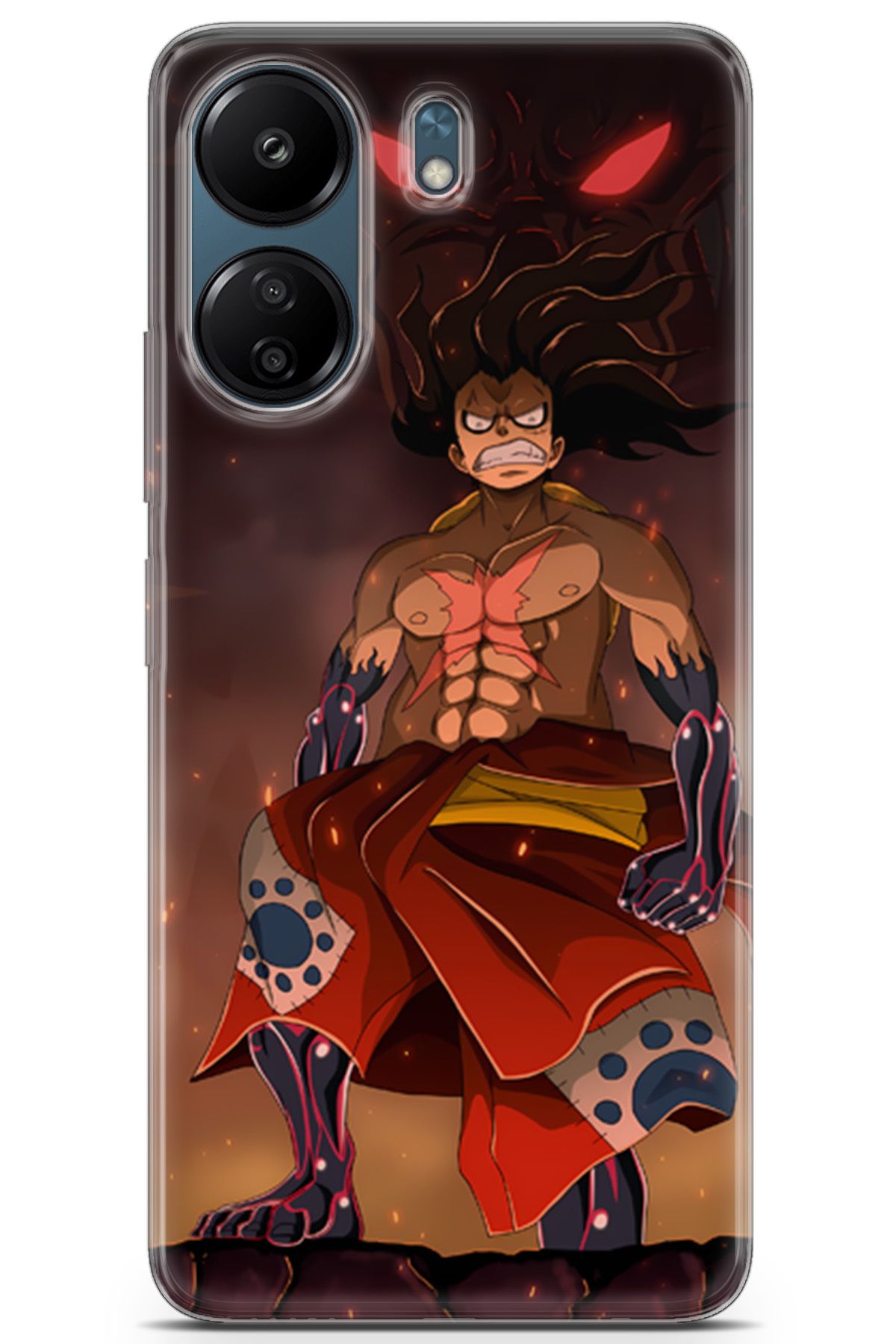 Uvilda Xiaomi Redmi 13C uyumlu Anime 21 Koruyucu One Piece Luffy I