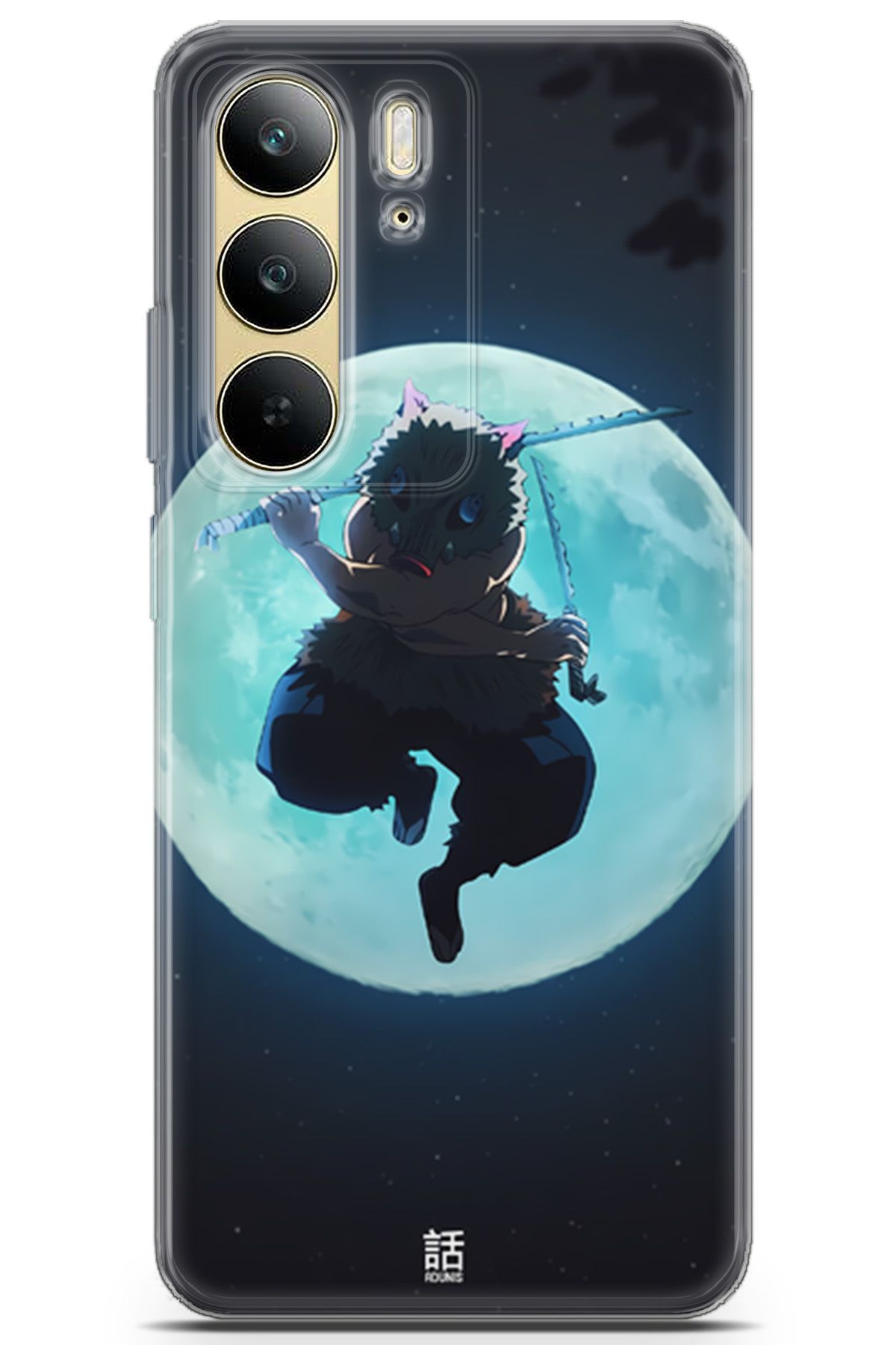 Uvilda Realme C75 uyumlu Anime 28 Parlak Baskılı Demon Slayer inosuke Hashibira