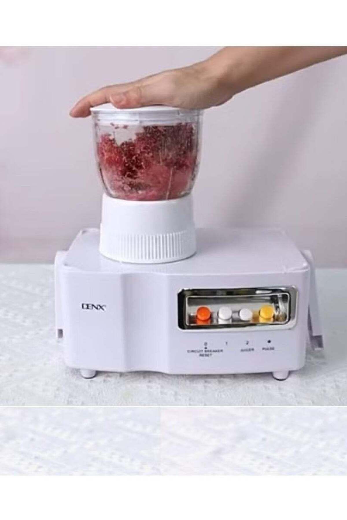 Denx-4-in-1 Food Processor with 29 Functions (Blender, Grinder, Food Processor, Chopper) | 1 Liter | 800 7
