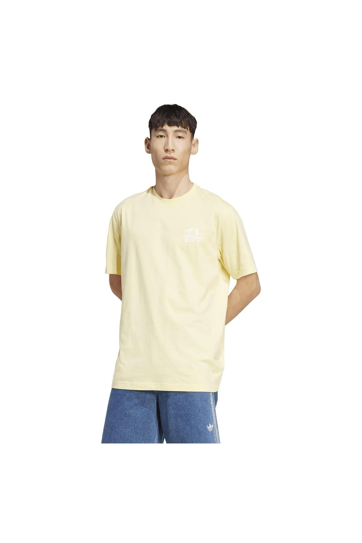 adidas KC4958-E adidas Graphıc Tee Erkek T-Shirt Sarı