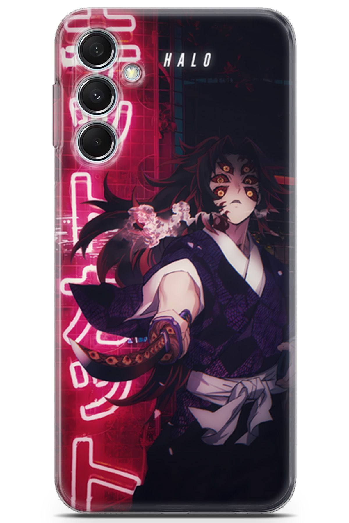 Kordilya Samsung Galaxy M34 uyumlu Manga 27 HD UV Baskı Kokushibou Demon