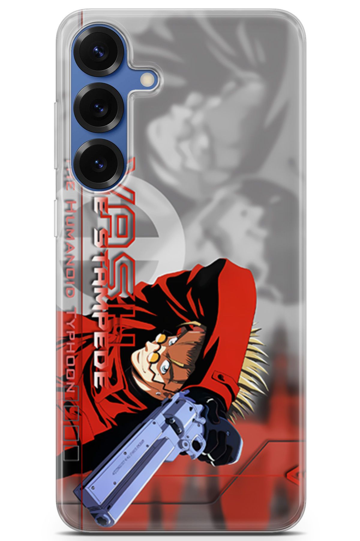 Kordilya Samsung Galaxy S25 Plus uyumlu Manga 6 Renkli Tasarım Trigun The Stampede