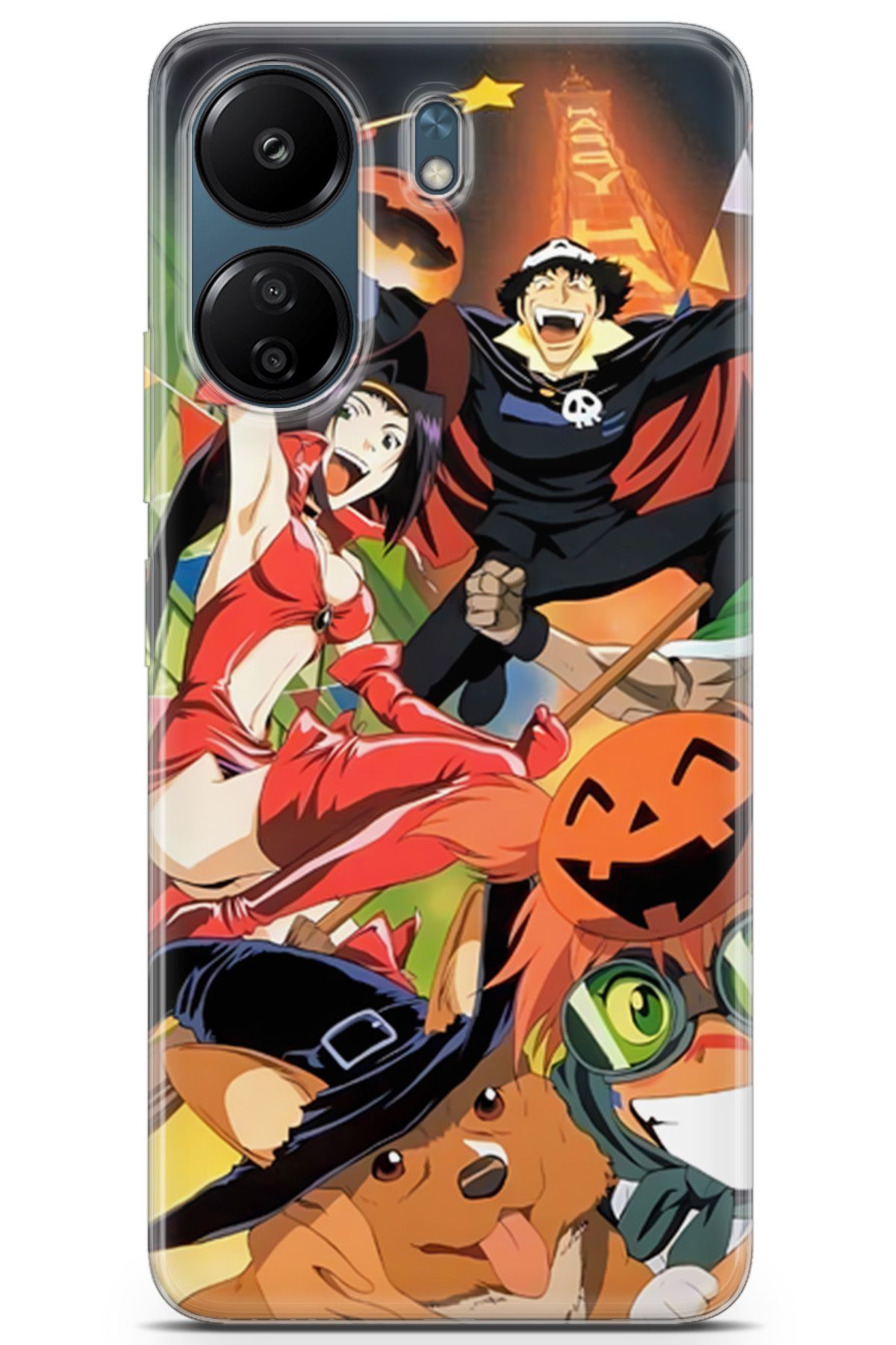 Kordilya Xiaomi Redmi 13C uyumlu Manga 28 Soft Silikon Cowboy Bebop Kırmızı