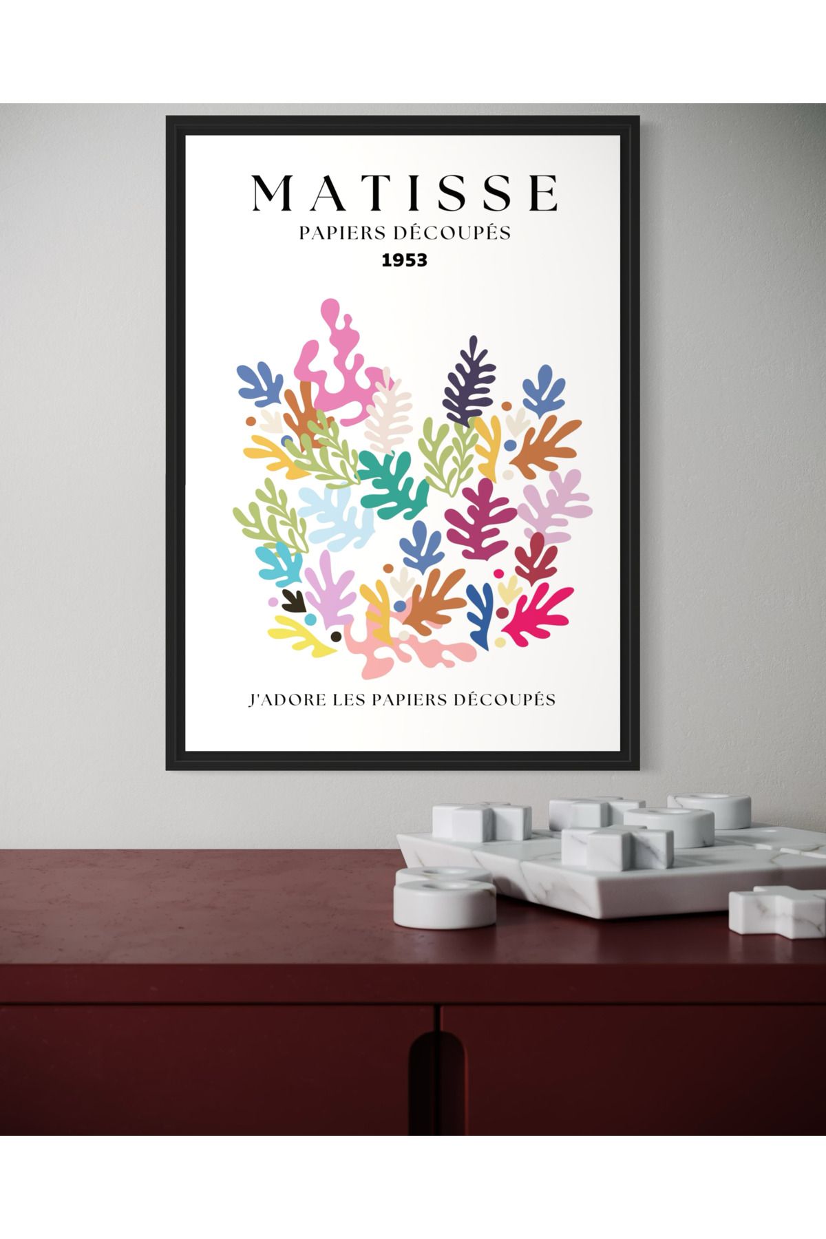 Woodsuppco Matisse Çerçevesiz Poster, Duvar Posteri, Sanatsal Poster, Duvar Dekoru