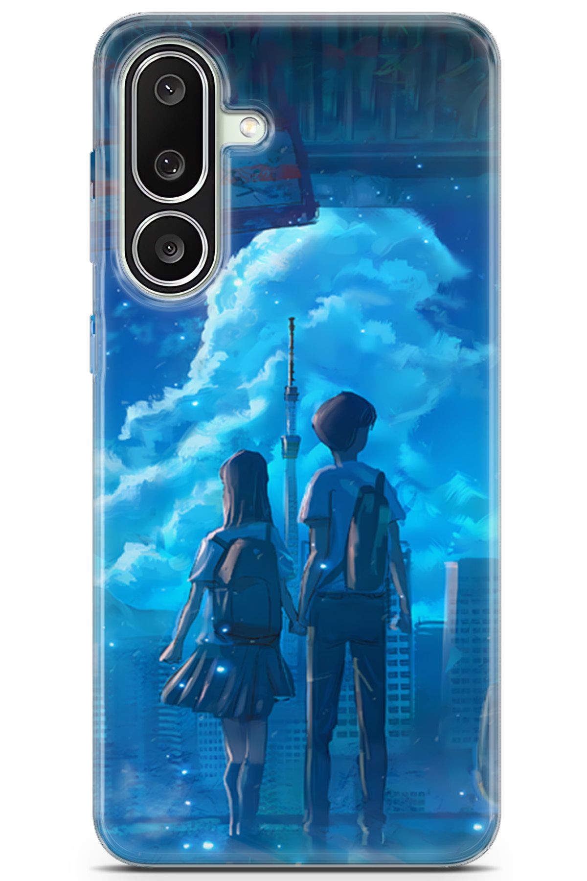 Uvilda Samsung Galaxy M56 uyumlu Girls 36 Arka Kapak Aşık Öğrenciler