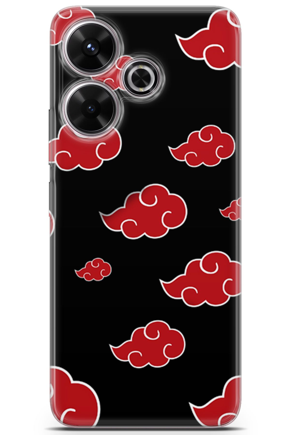 Kordilya Xiaomi Redmi 13 uyumlu Manga 3 Telefon Kılıfı Naruto Akatsuki Manga