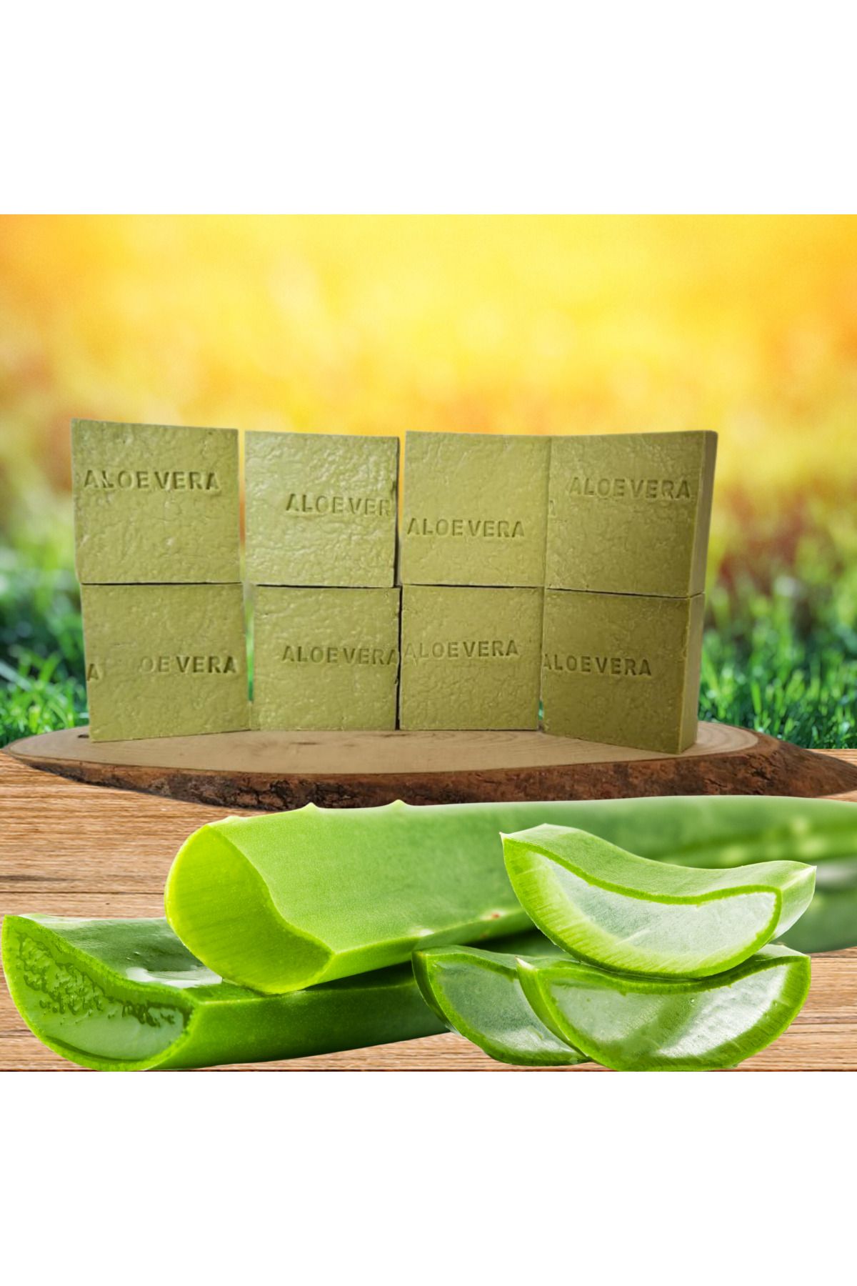 tedaks 16'lı Set Doğal Bitkiözlü Kalıp Sabun Aleowera (Aloevera)