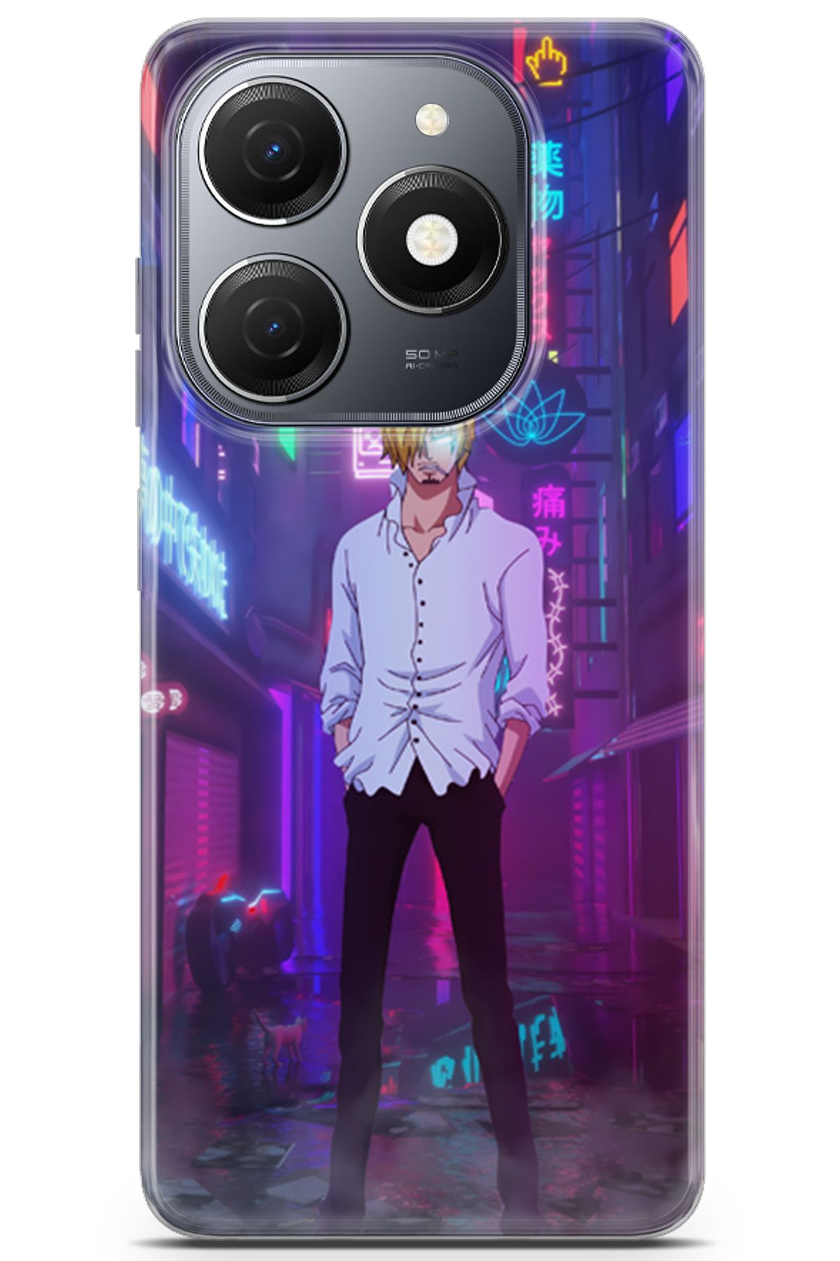 Kordilya Tecno Spark 20 uyumlu Manga 33 HD Koruma One Piece Sanji