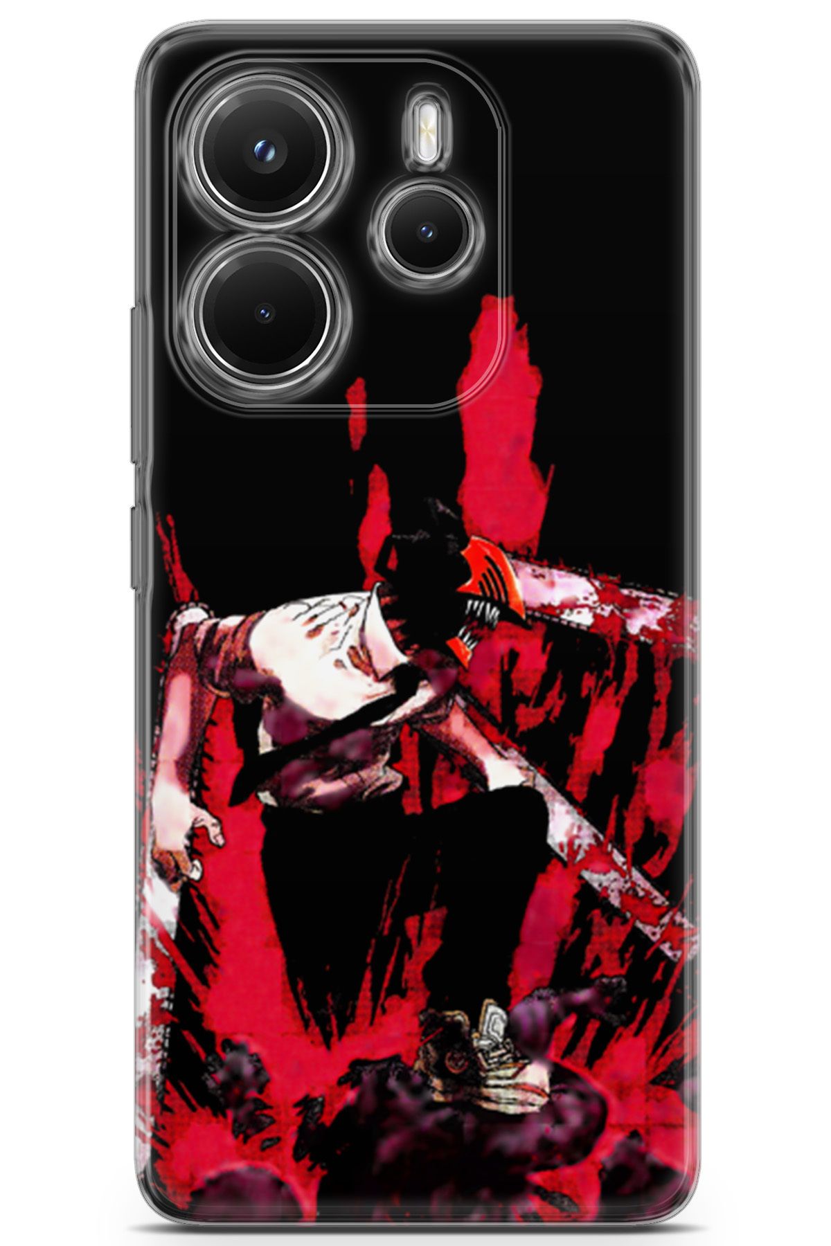 Kordilya Xiaomi Redmi Note 14 4G uyumlu Manga 31 Koruma Kılıfı Chainsaw Man Denji