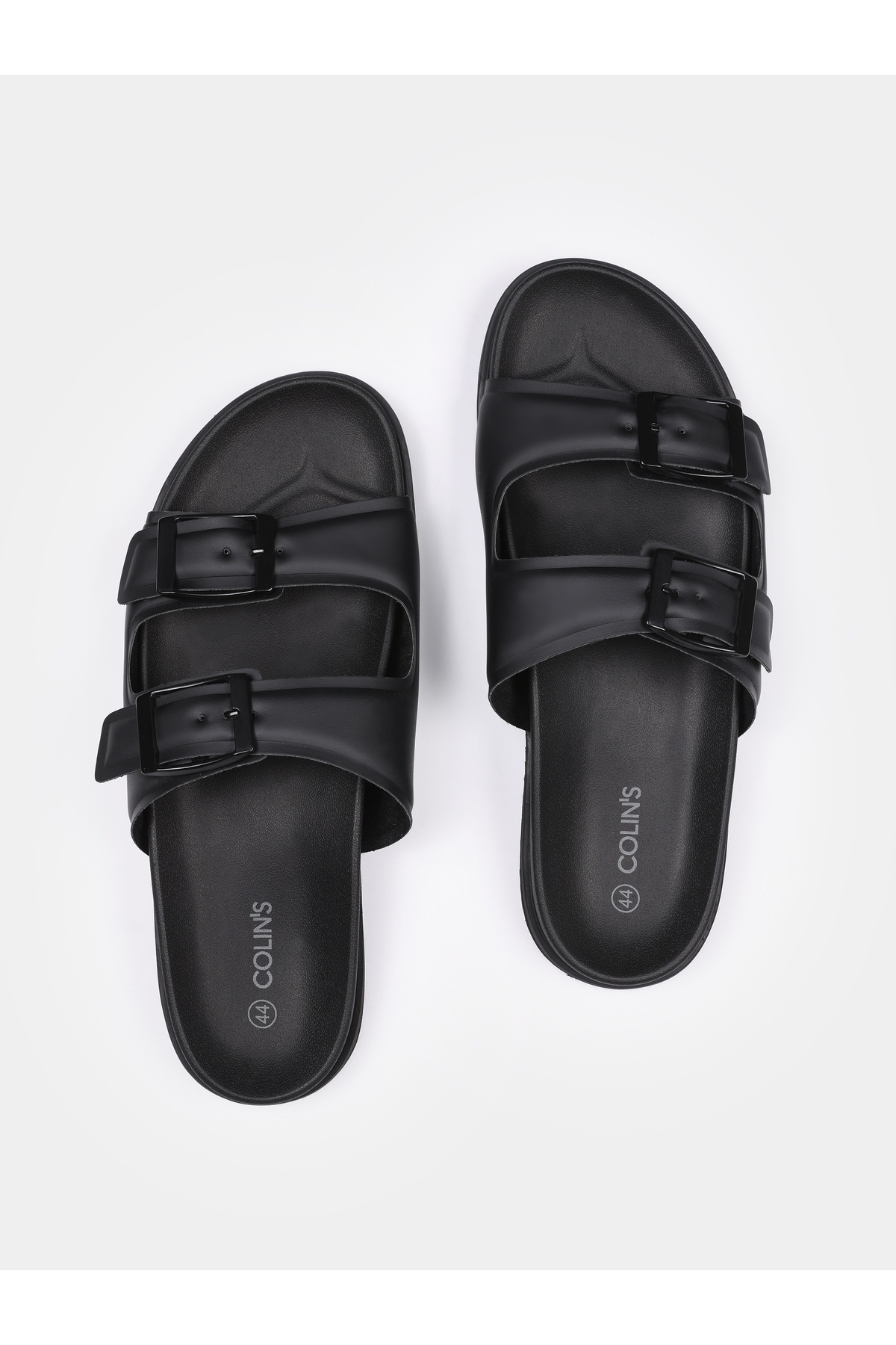 Colin's-Men's Black Slippers 1