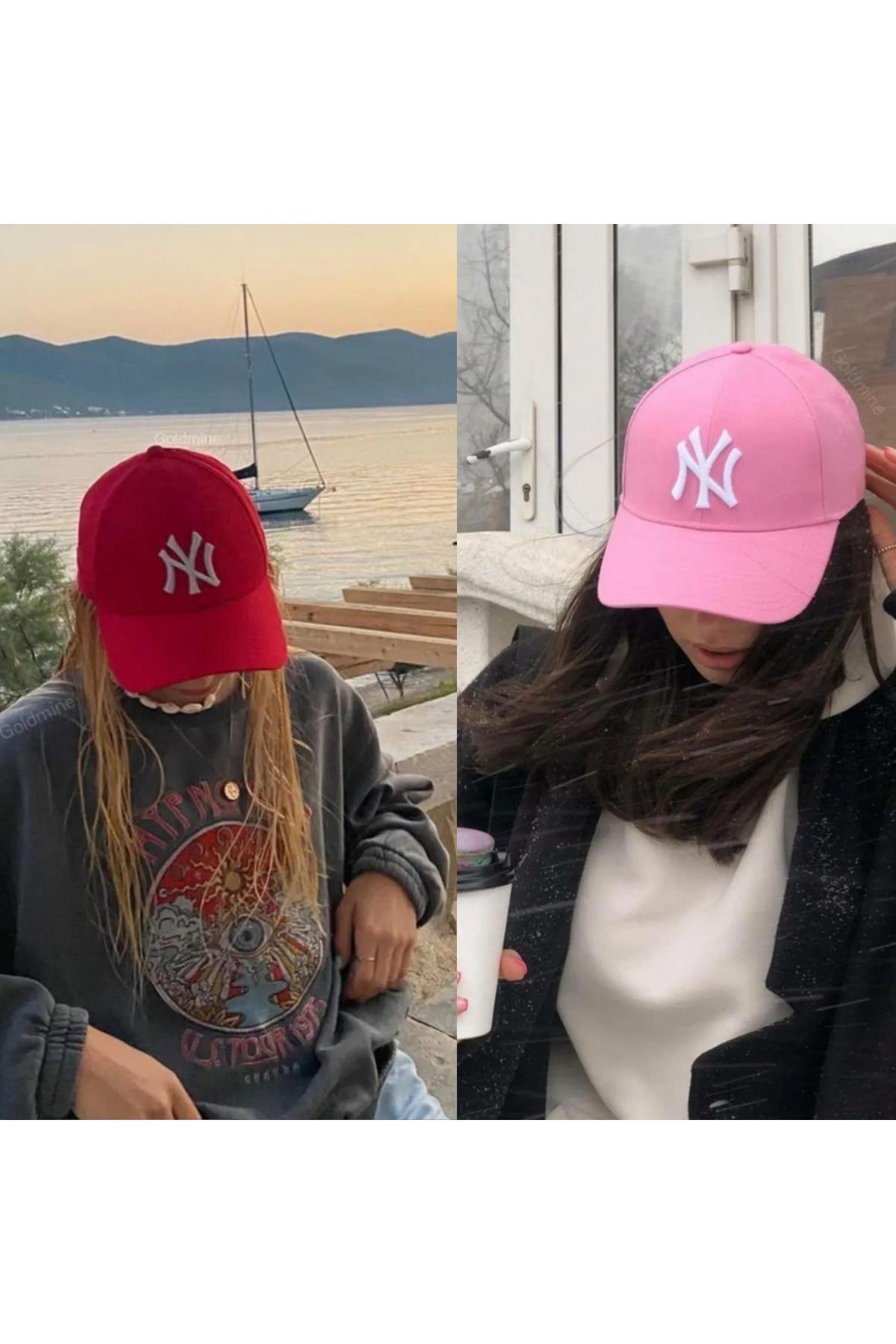 Wearflawless 2'li Takım Kadın Günlük Beyzbol NY Şapka