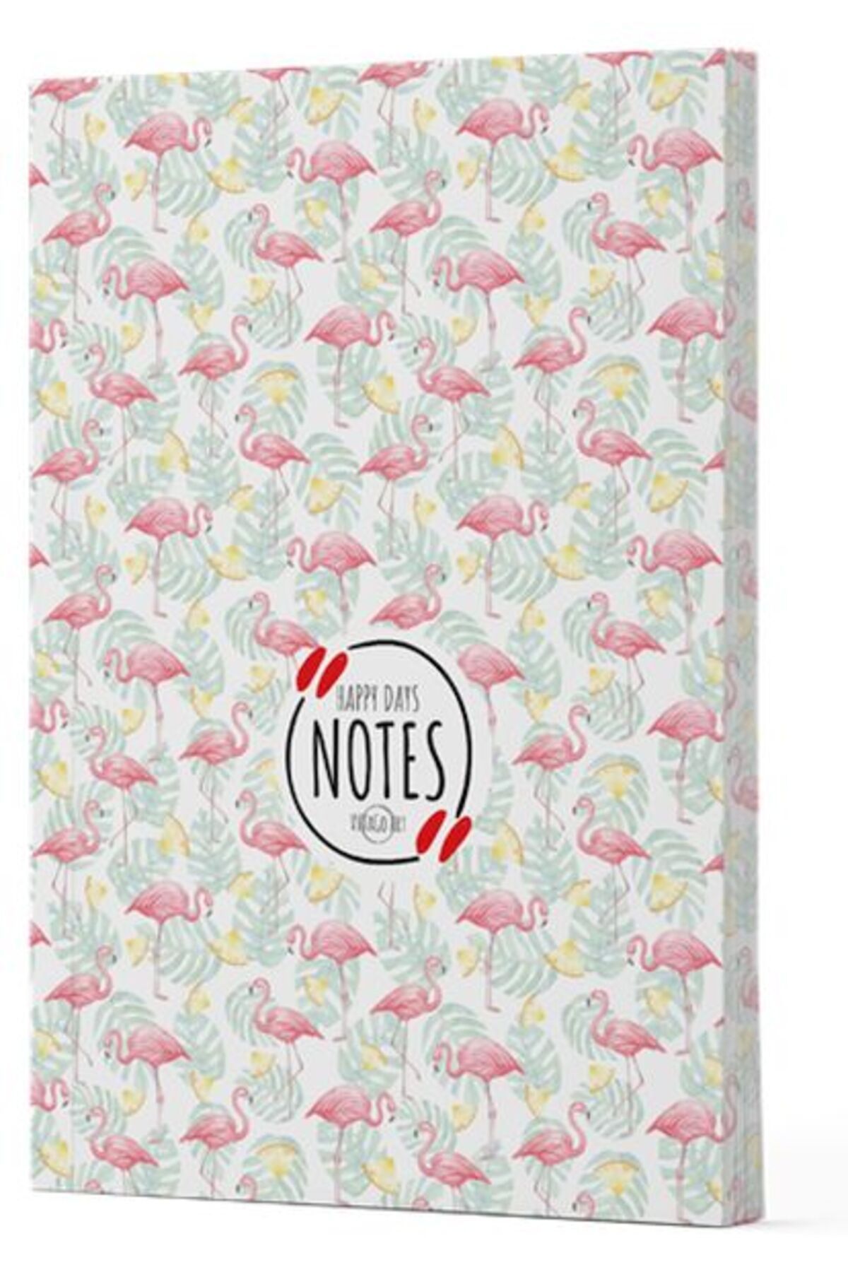 Destek Yayınları Flamingo 3 Yan Boyamalı Çizgili Defter