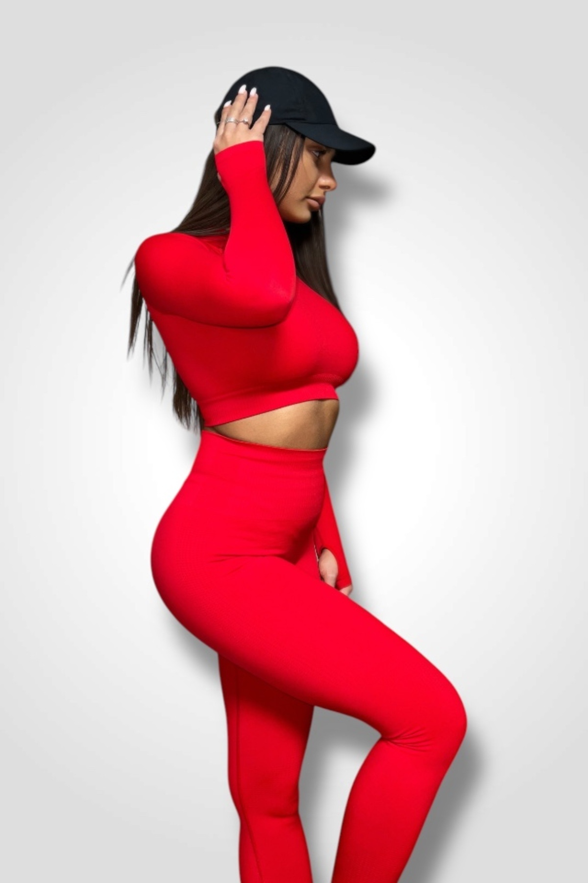 BOMBFIT-Women's fitness and shaping sports set Red 3