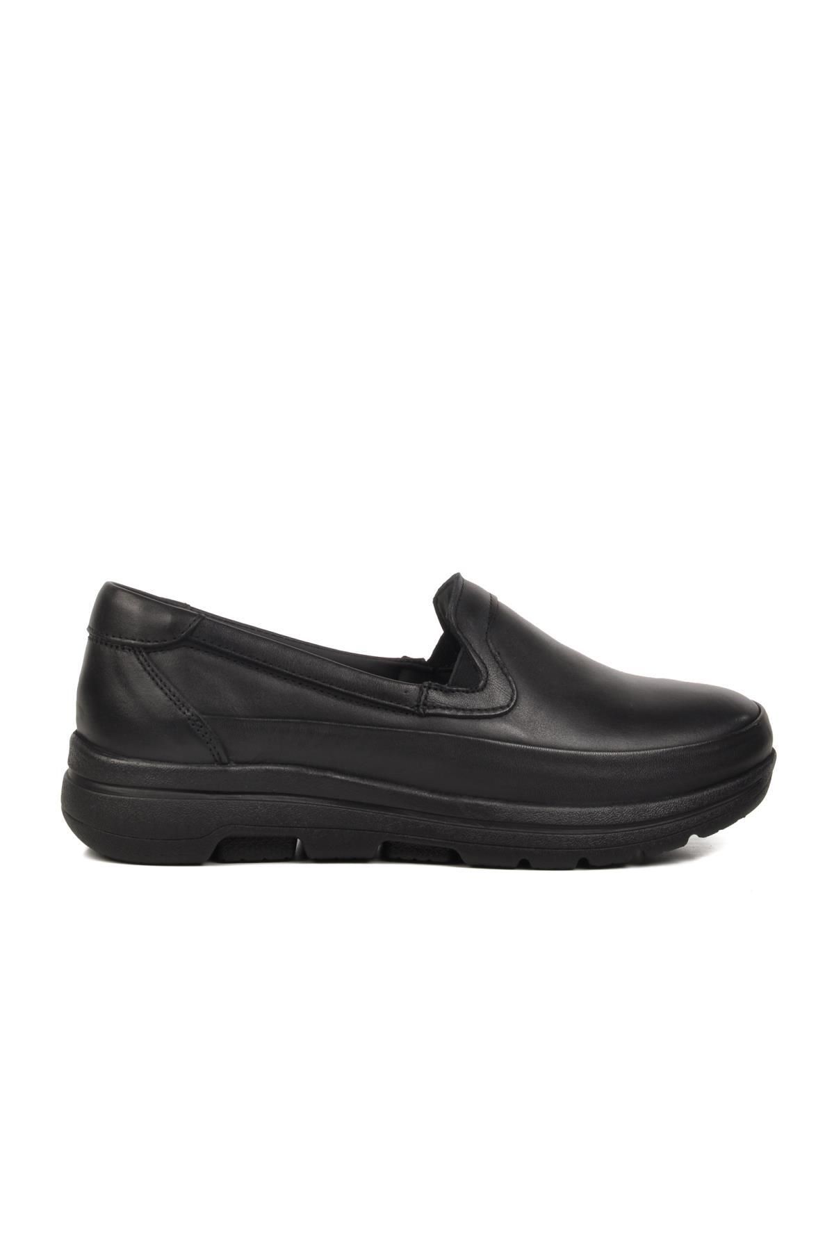 FOREX-Black Genuine Leather Women's Casual Shoes Forex 1049 Z 3