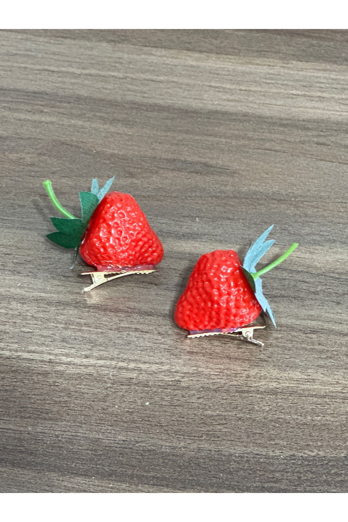 aysequlce 2li çilekli toka kız çocuk ikili toka çilek toka
