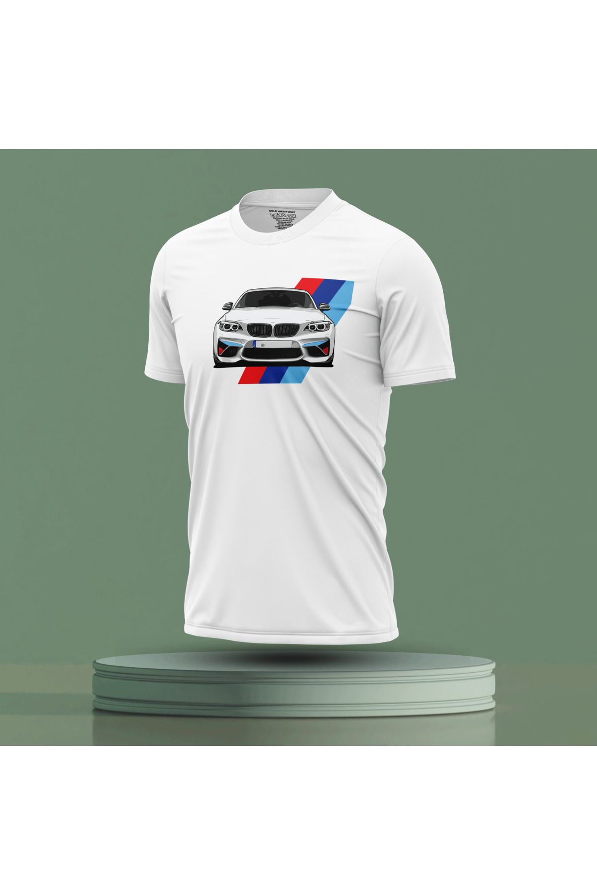 Bulvar Lee Erkek Sıfır Yaka Bmw Baskılı Yazlık T-Shirt