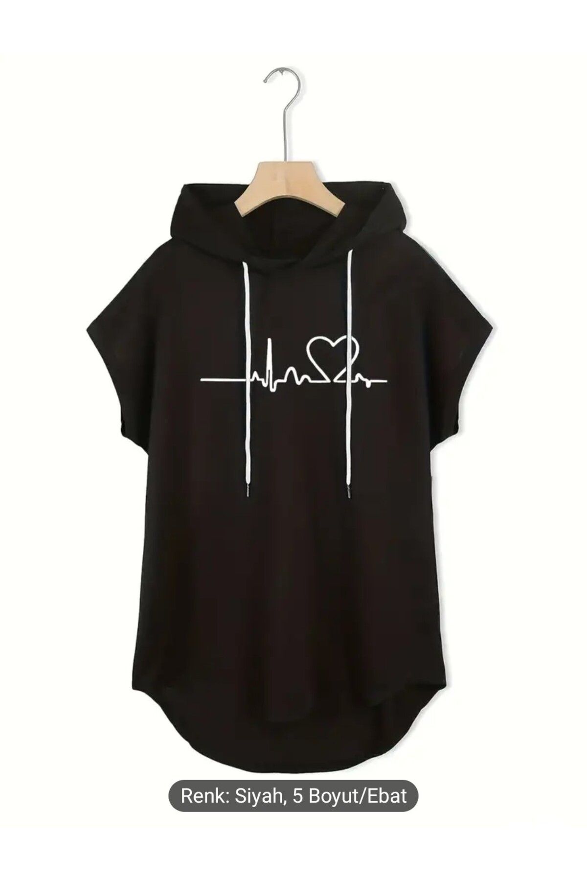 Lerix mod Larixmod kadın penye iki iplik yarasa kol kapşonlu sweat