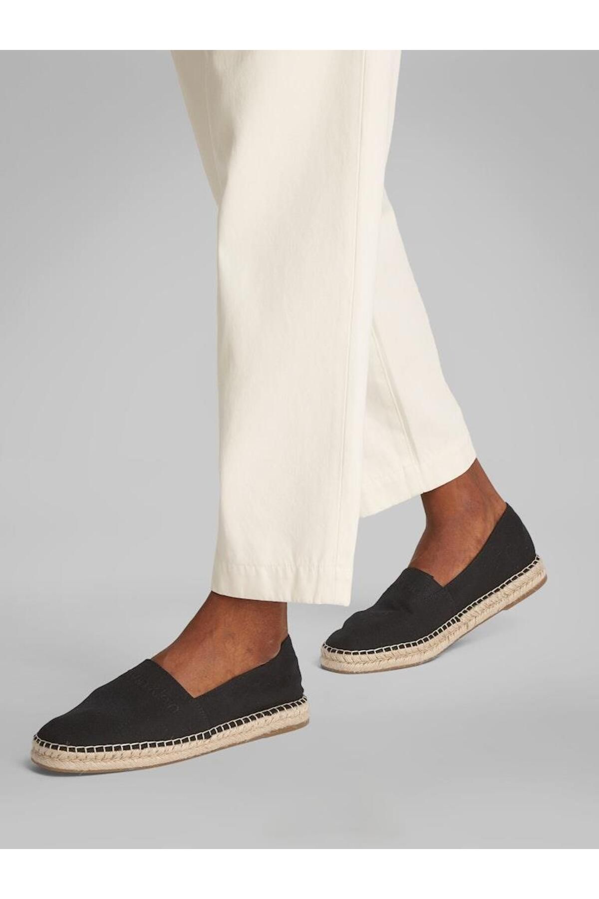 Calvin Klein Erkek ESPADRILLE CV LOGO Klasik Ayakkabı
