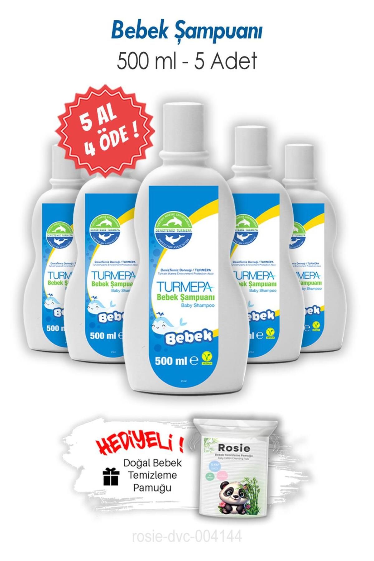 Turmepa 5 Al 4 Öde Bebek Şampuanı 500 ml Ve Rosıe Pamuk Hediyeli