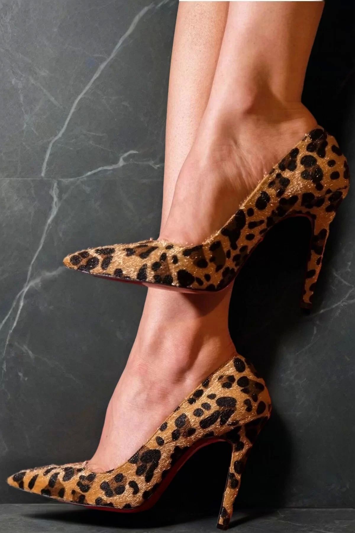 PayBuy Kadın Elegant Ayakkabı İnce Topuk Stiletto Özel Tasarım Abiye Ayakkabı