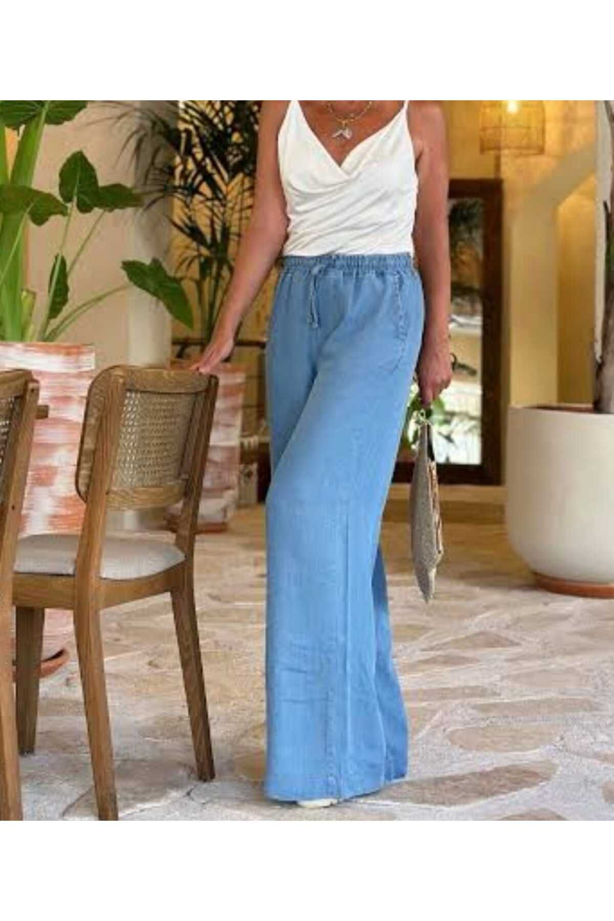 AsiaLife BOL PAÇA BEL LASTİKLİ İNCE KOT