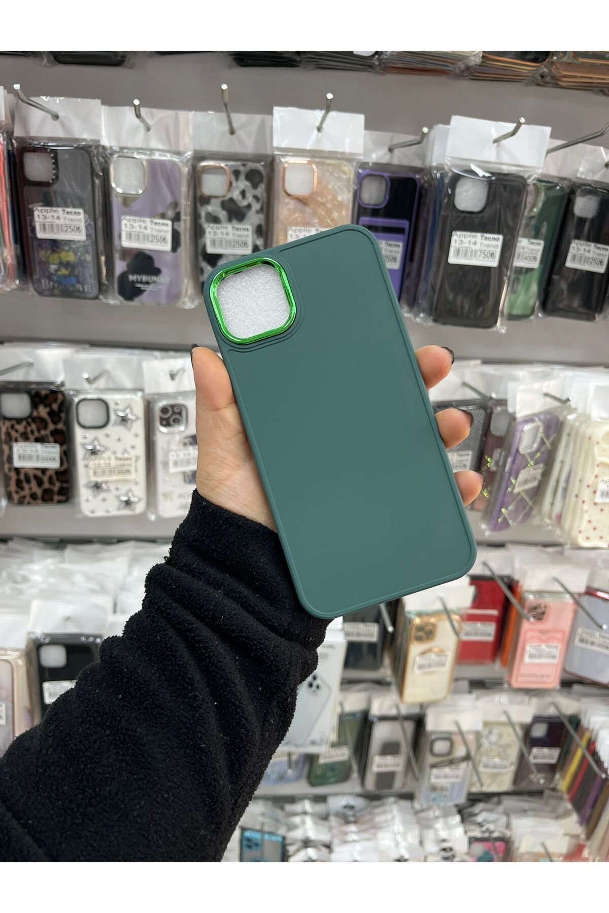 TECNOTREND Apple İphone 14 plus kılıf meta çerçeve ve buton tasarımı silikon luna kapak