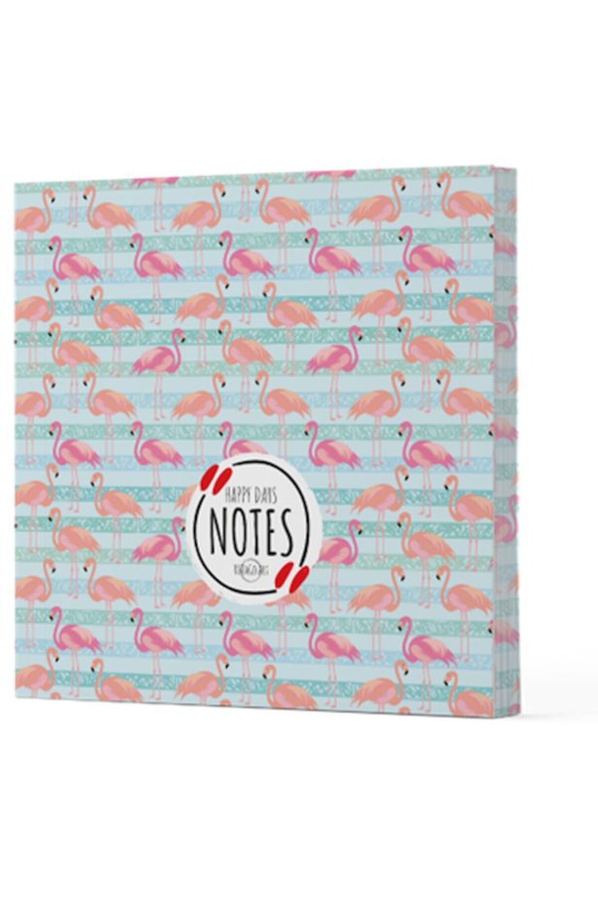 Destek Yayınları Flamingo 1 Çizgisiz Yan Boyamalı Defter