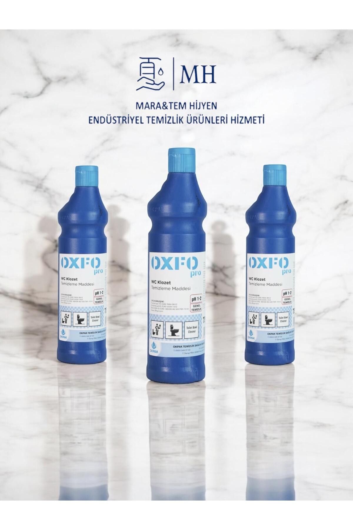 PRO OXFO ASİDİK WC FAYANS TEMİZLEME MADDESİ 750ML 3 ADET