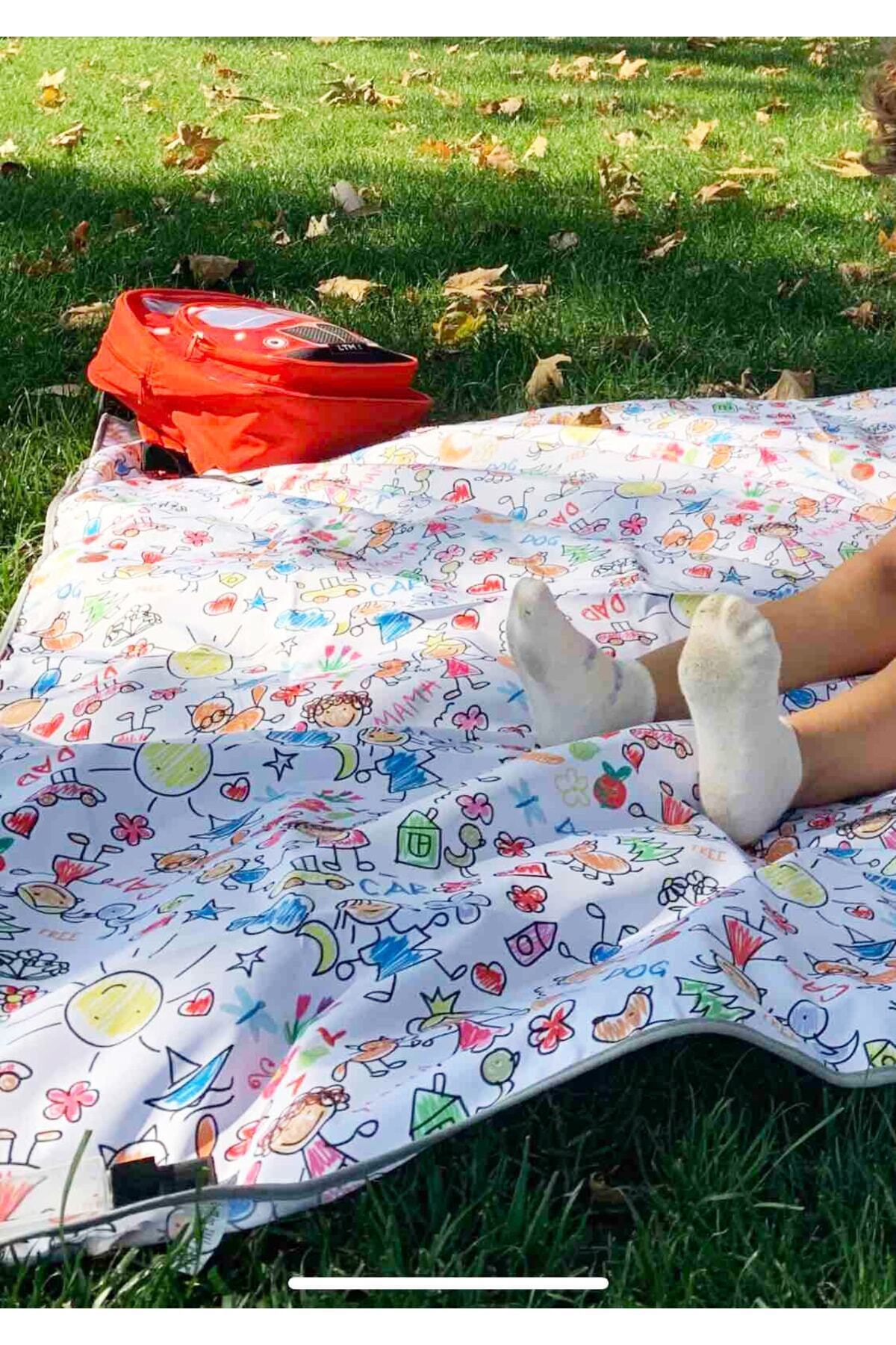 yorni Family, 145x150cm Oyun Matı, Oyun Parkı, Bebek Yatağı, Oyun Halısı, Oyun Minderi Sıvı Geçirmez Örtü fotoğrafı 5 (önizleme)