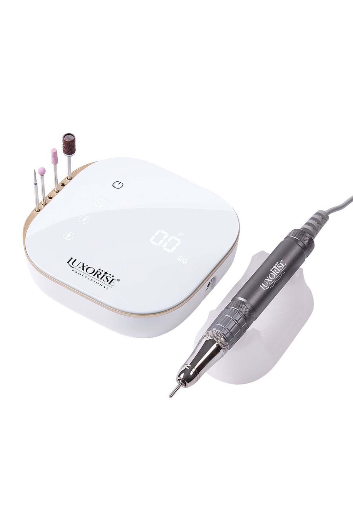 LUXORISE Pilă De Unghii Profesională Fără Perii Nailrevolution Pro - 35.000 Rpm, Albă - One Size