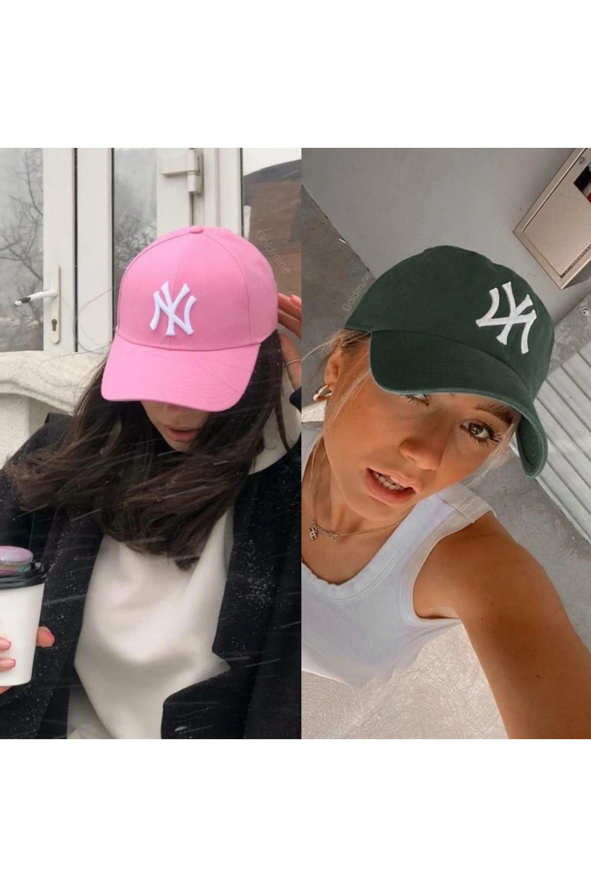 Wearflawless 2'li Takım Kadın Günlük Beyzbol NY Şapka