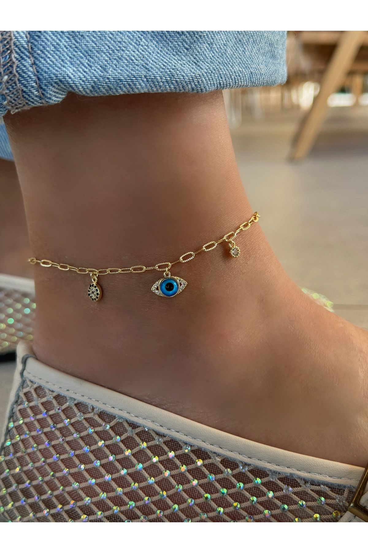 HeyYou Jewelry Göz çoklu halhal