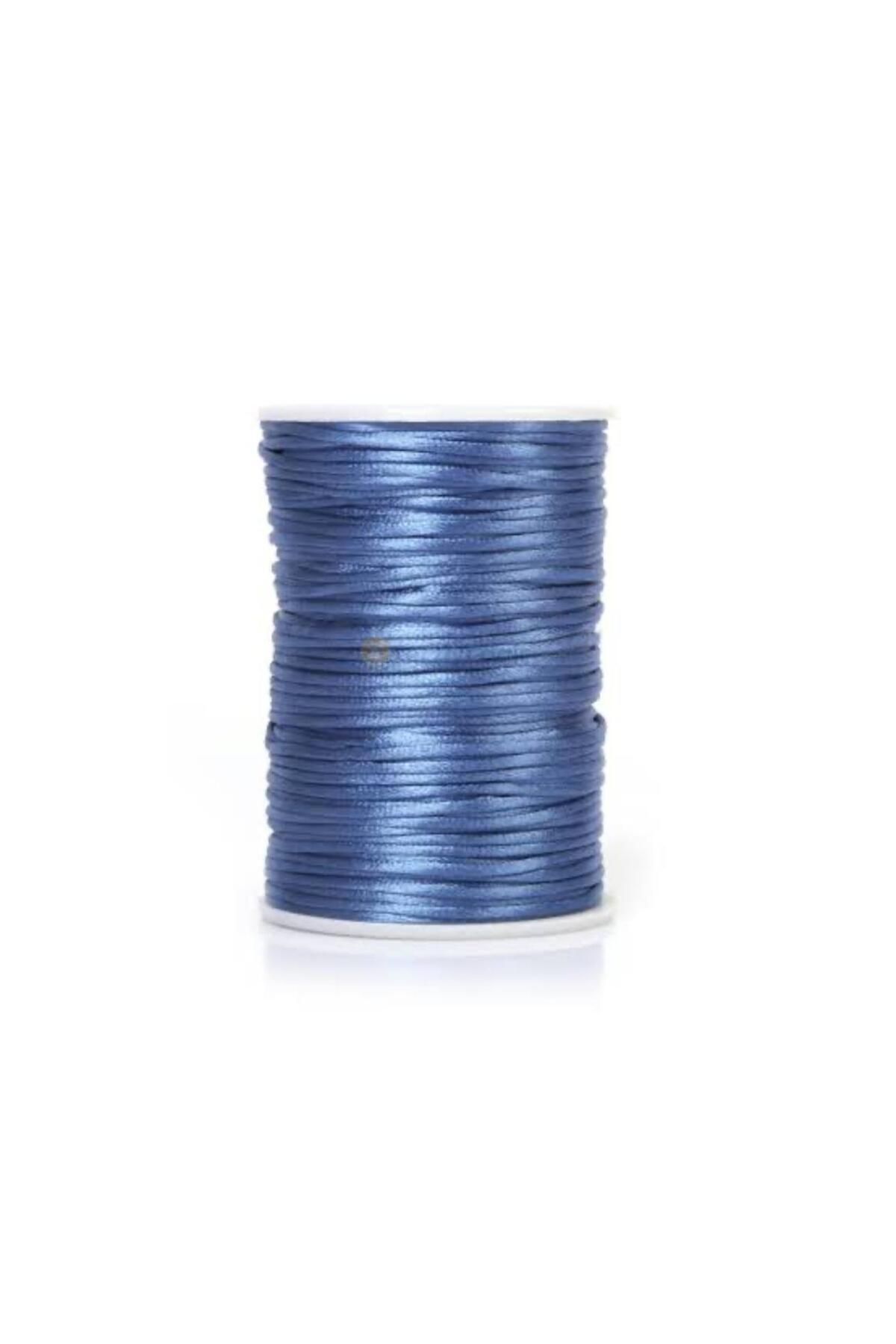OZN AKSESUAR Floş İp, Sıçan Kuyruğu, Bileklik İpi Kolye İpi, Gelinlik İpi Nişanlık İpi, Kaftan İpi (2mm 10mt)