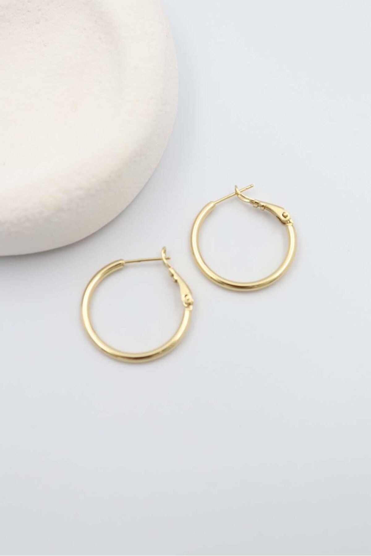 BY CANSU ACCESSORİES Donat Gold Küpe[14K]