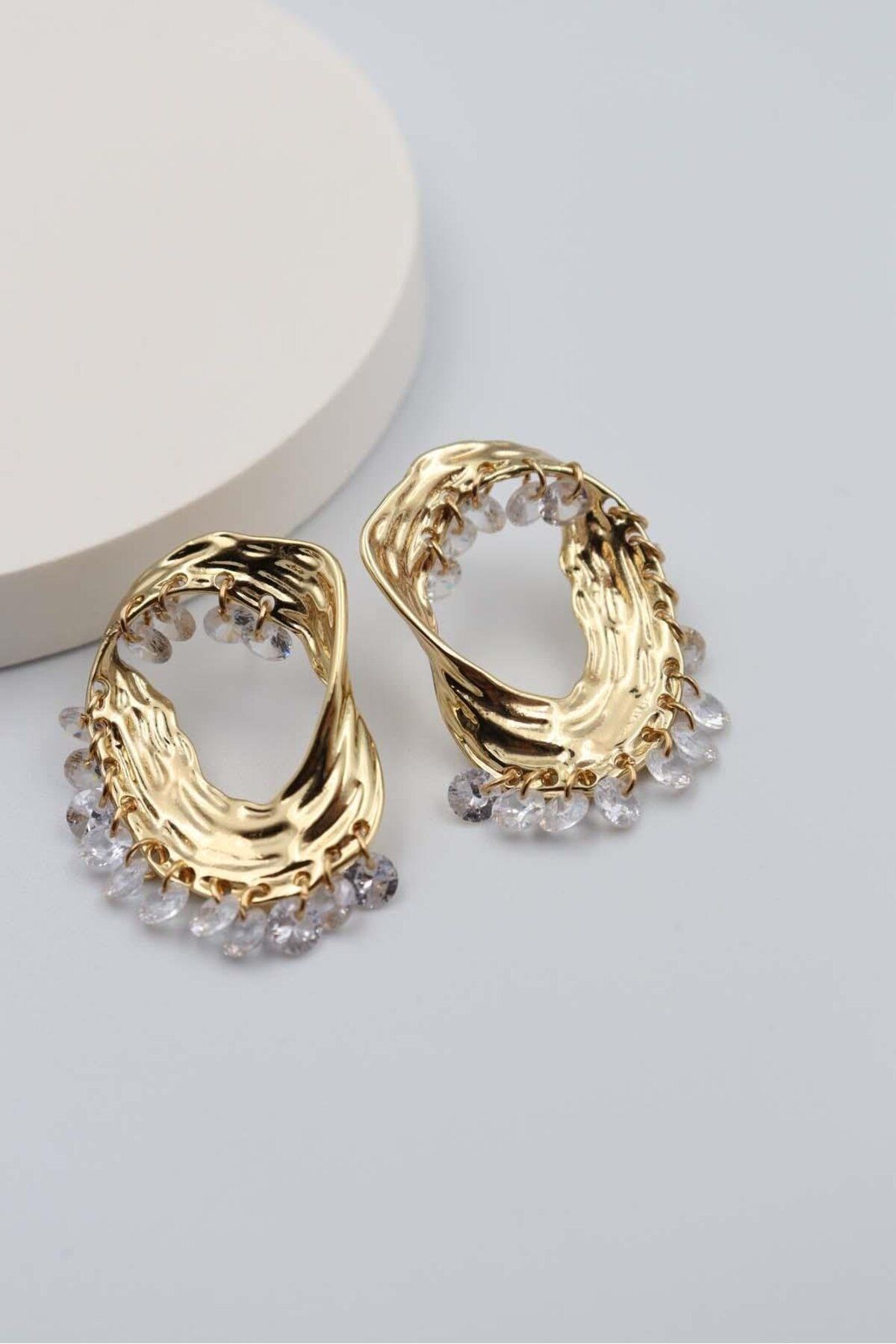 BY CANSU ACCESSORİES Storico Gold Küpe