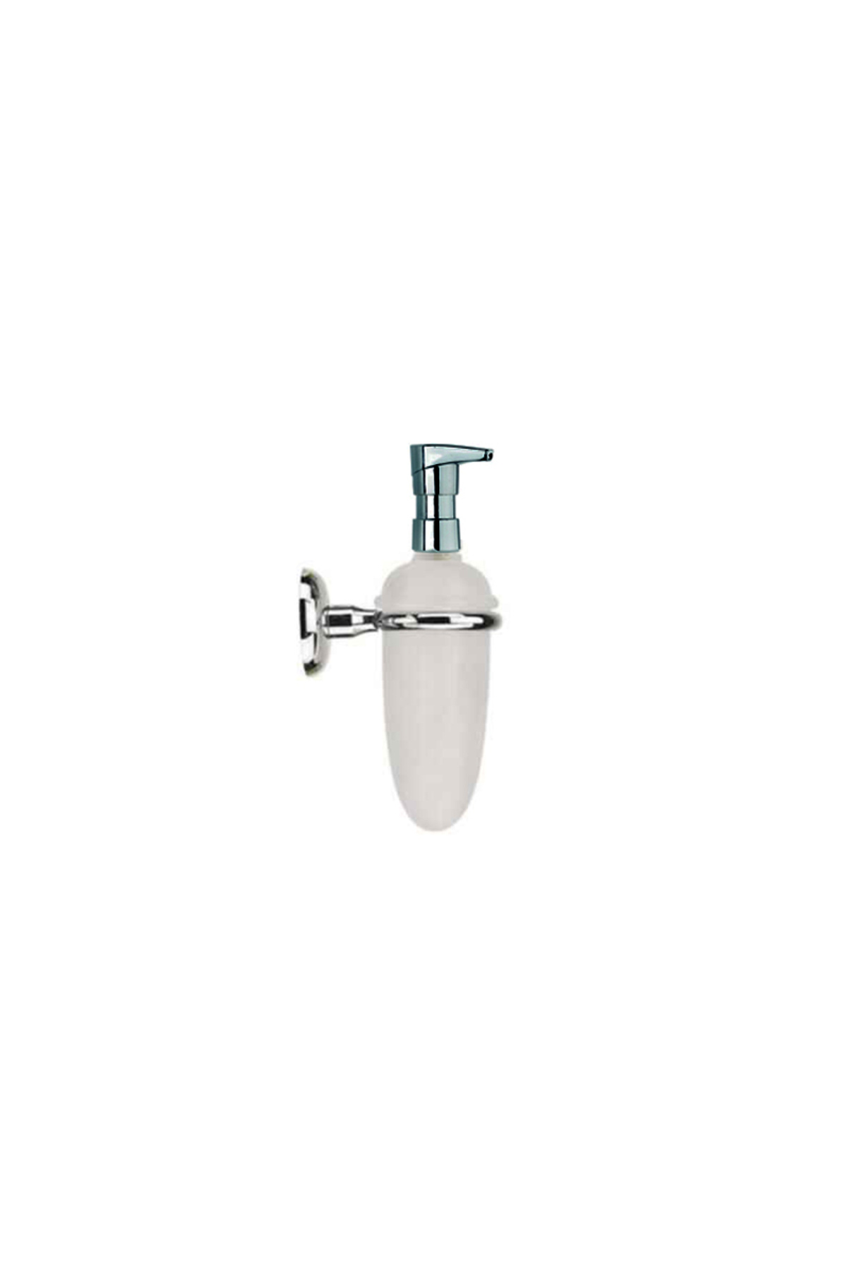 flores-Dozator sapun lichid, din sticla, COD218, alb sidefat, 200 ml 1