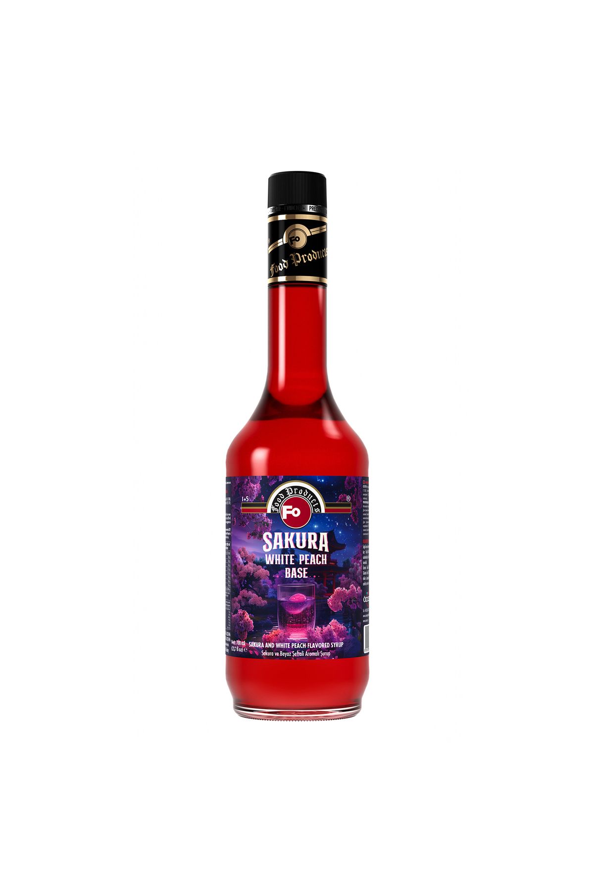 FO Sakura ve Beyaz Şeftali Aromalı Baz Şurup 700 ml